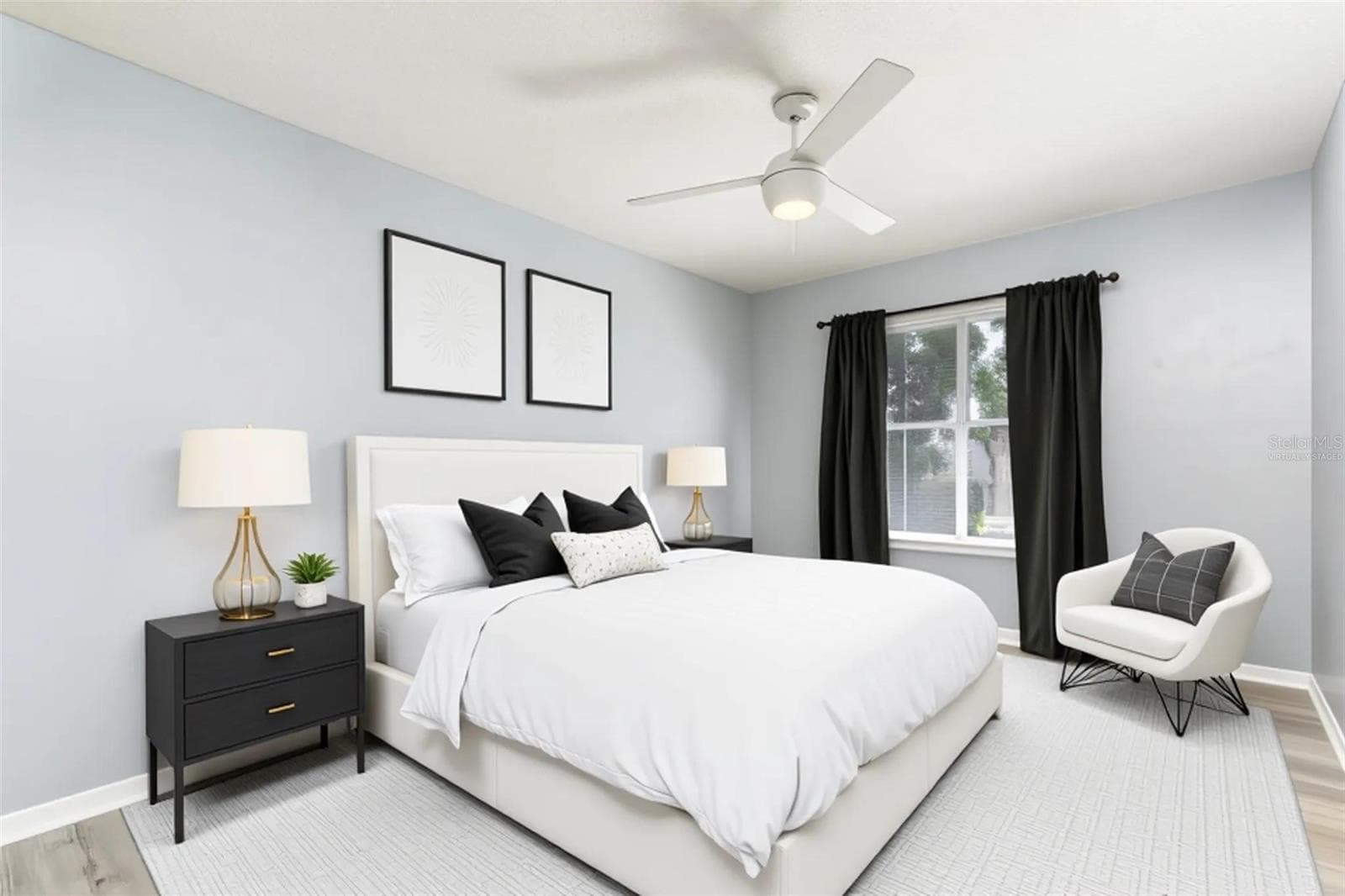 Virtually staged bedroom 2 - 1153 OAK TREE CIR, ALTAMONTE SPRINGS