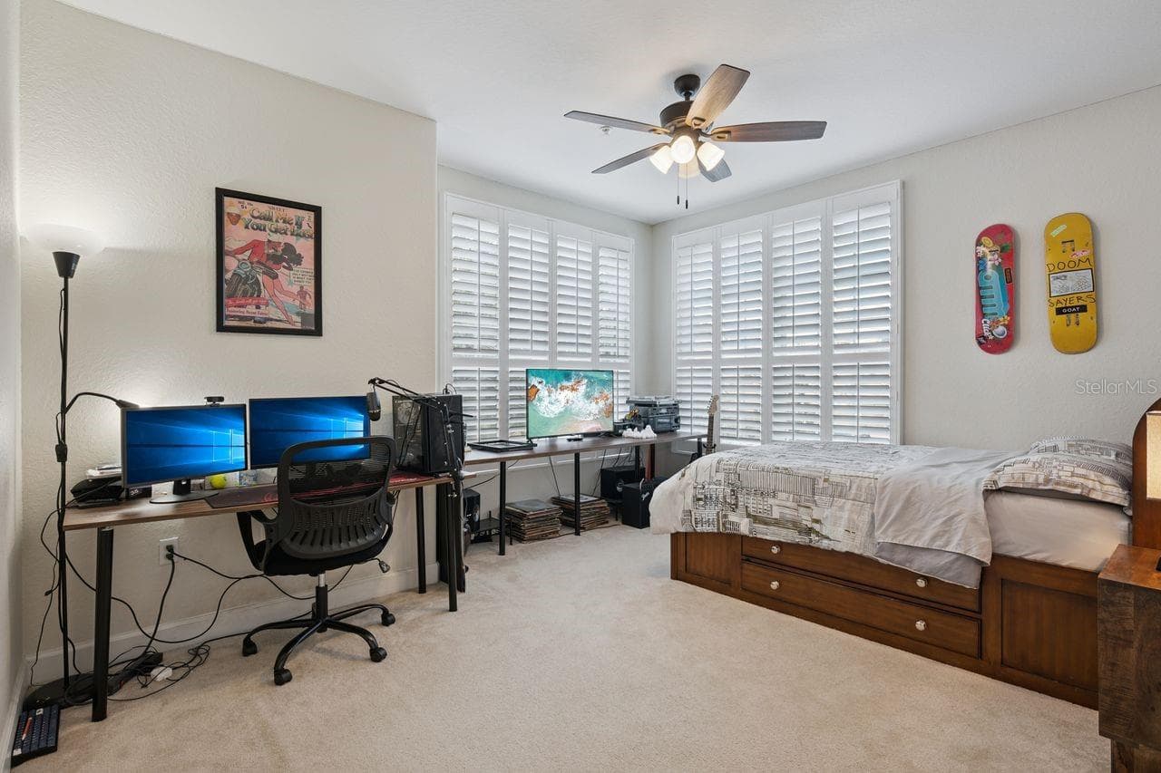 BEDROOM WITH PLANTATION SHUTTERS! - 6349 MIRAMONTE DR #101, ORLANDO