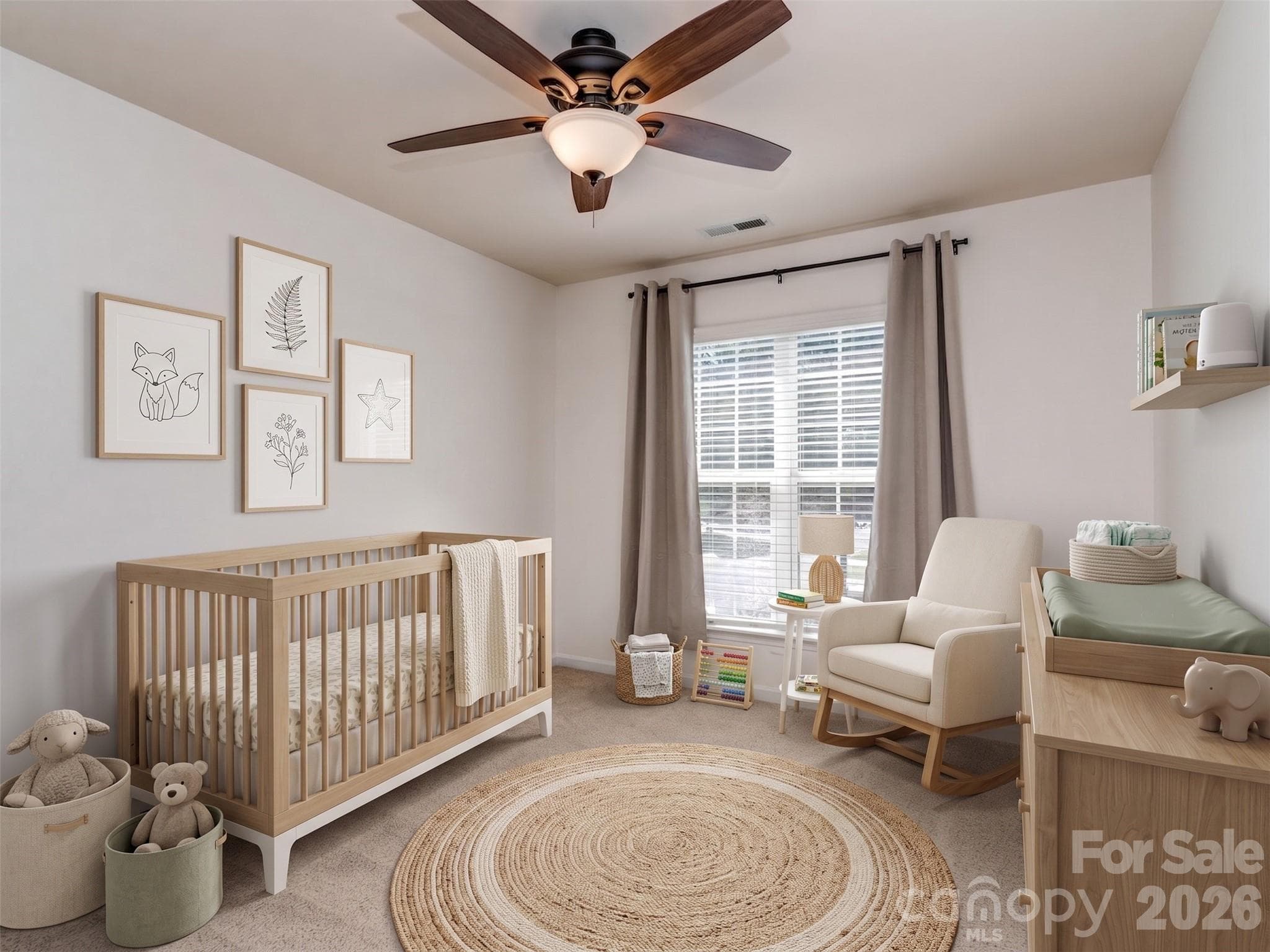 Virtually Staged Bedroom 3 - 1839 Royal Gorge Avenue, Charlotte