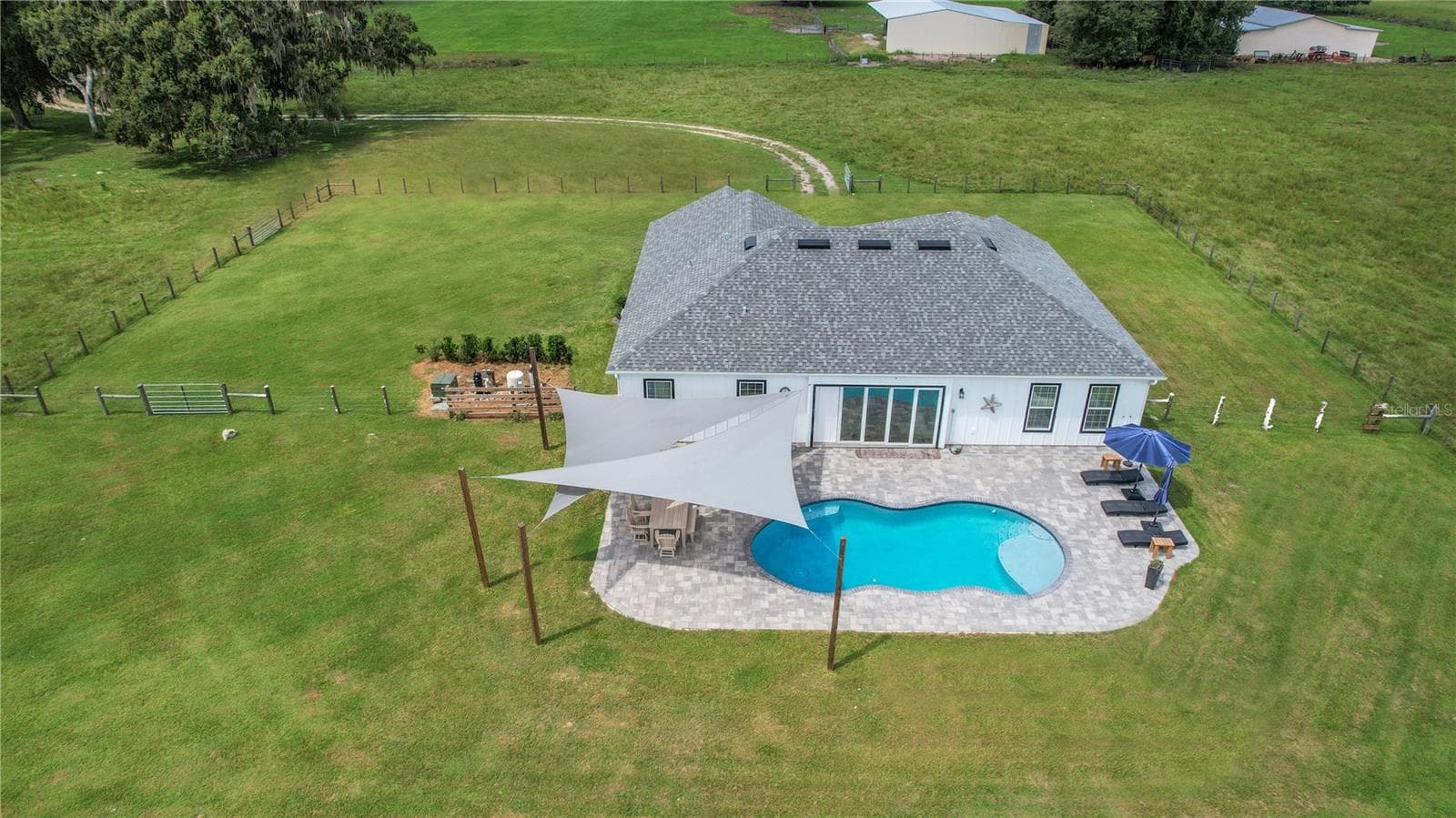 Aerial view of home - 10757 COUNTY ROAD 223, OXFORD