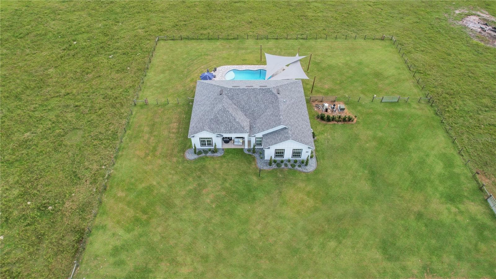 Aerial view of home - 10757 COUNTY ROAD 223, OXFORD