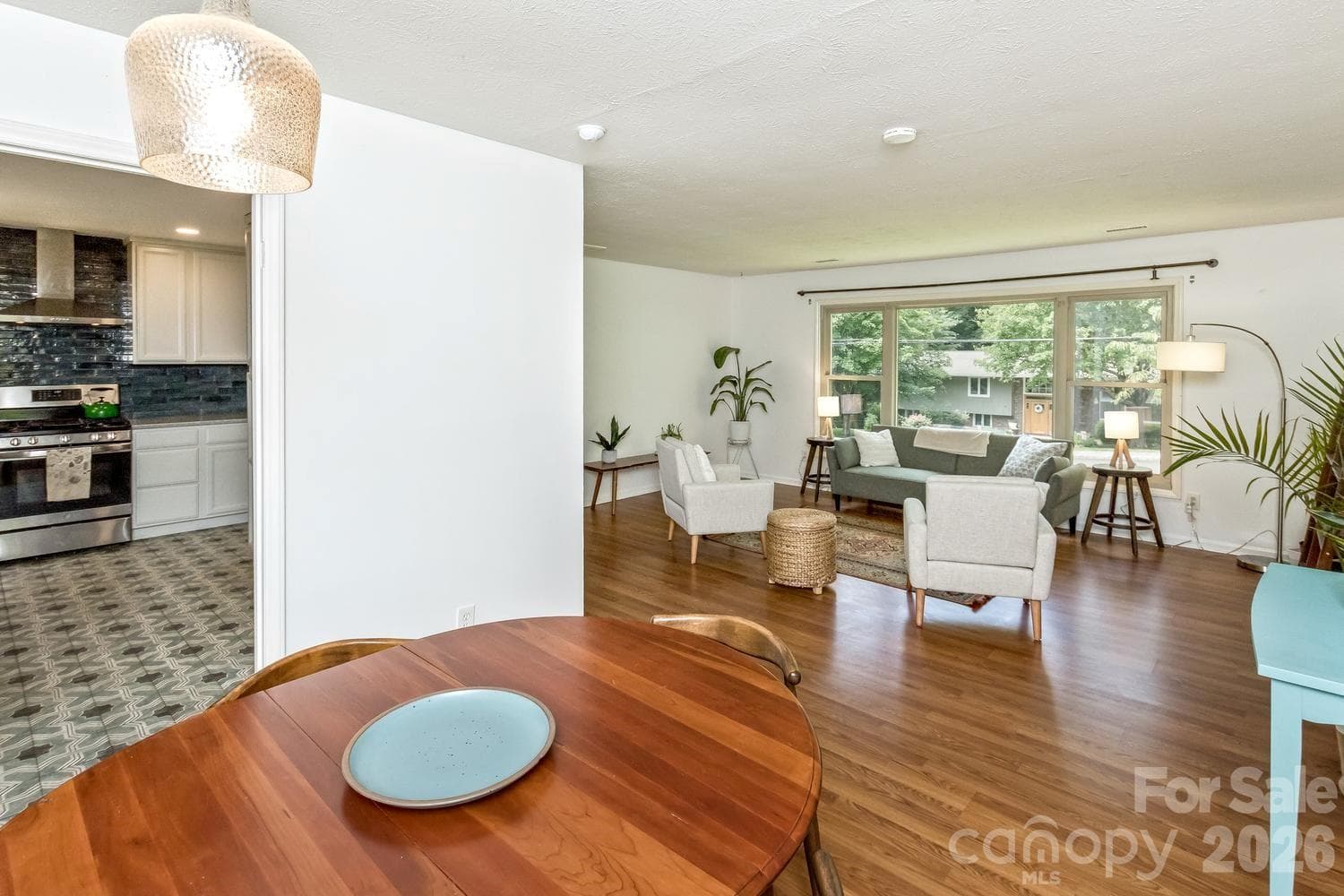 Open floor plan - dining to living room - Asheville