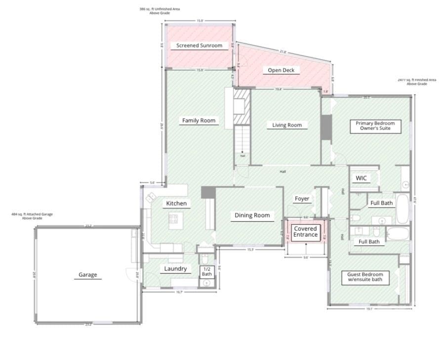 Main Level FLOOR PLAN - Hendersonville