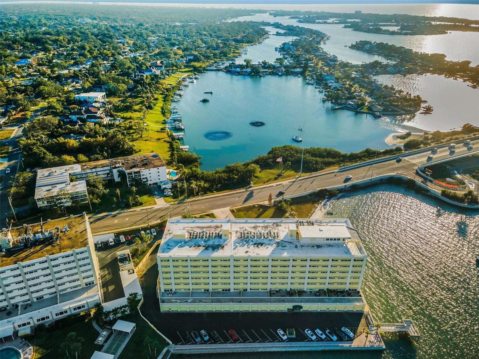 View from Unit 211 over the intercoastal - 100 BLUFF VIEW DR #211C, BELLEAIR BLUFFS