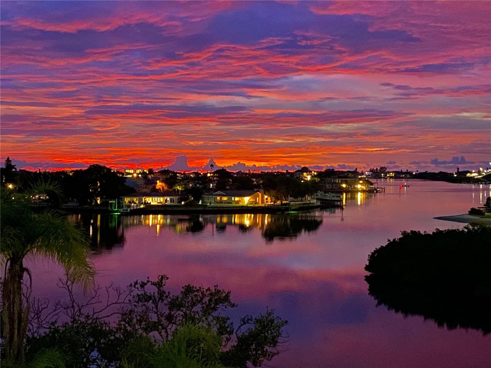 Actual picture of sunset view - 100 BLUFF VIEW DR #211C, BELLEAIR BLUFFS