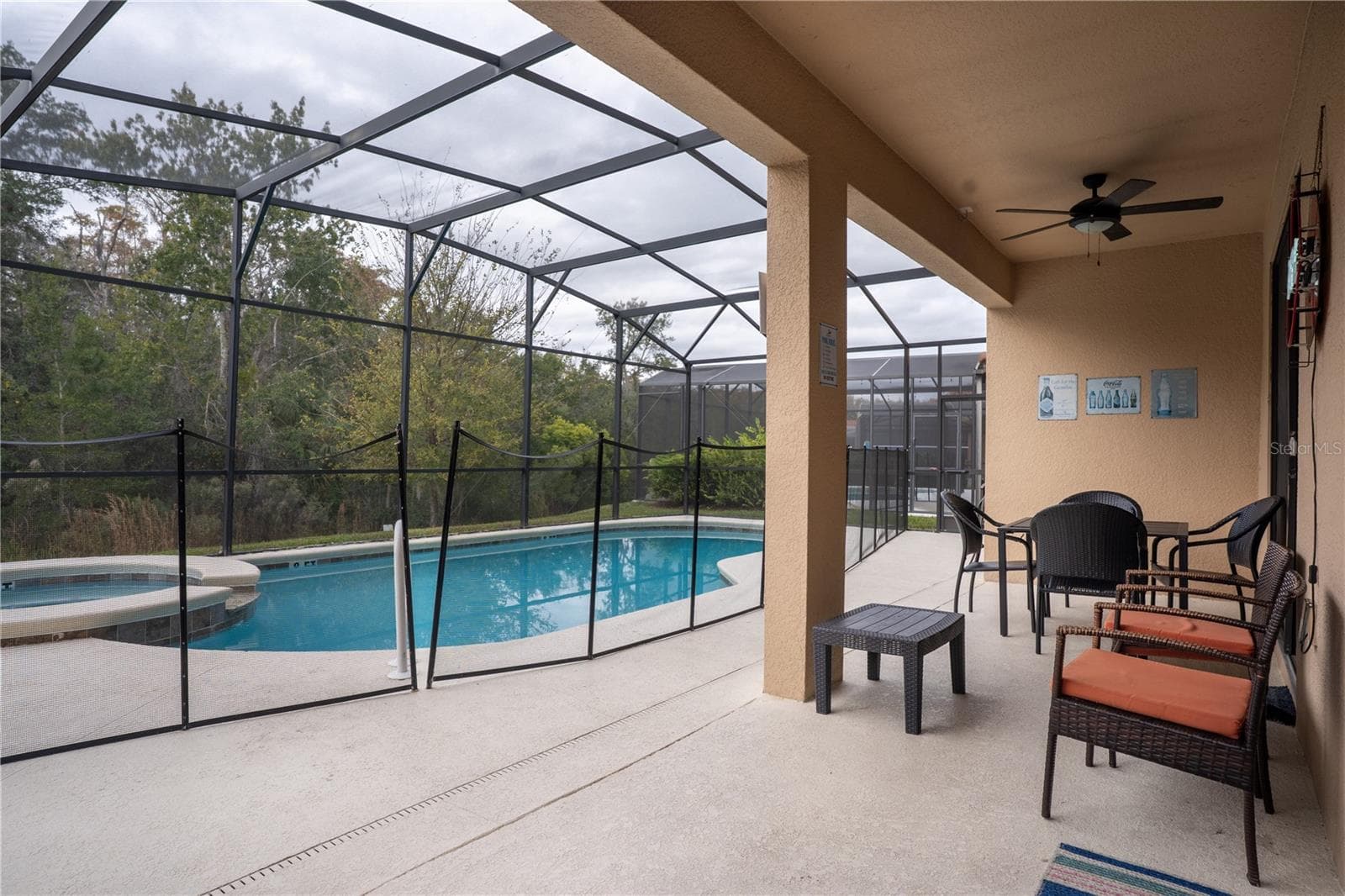 Covered lanai - 2610 TRANQUILITY WAY, KISSIMMEE