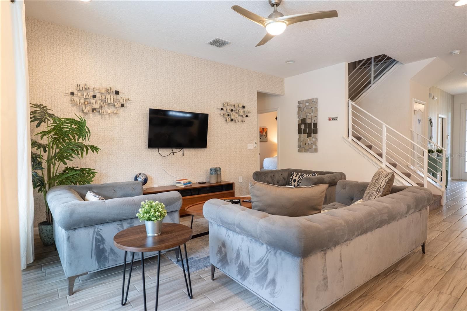 Living room - downstairs - 2610 TRANQUILITY WAY, KISSIMMEE