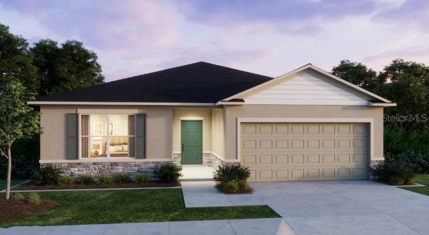 Artist Rendering at Dusk - 31400 MALBEC DR, BROOKSVILLE