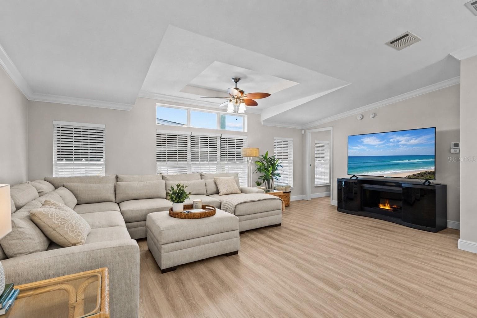 OPEN CONCEPT- UPDATED LIVING ROOM - 1710 INDIANA AVE, BRADENTON