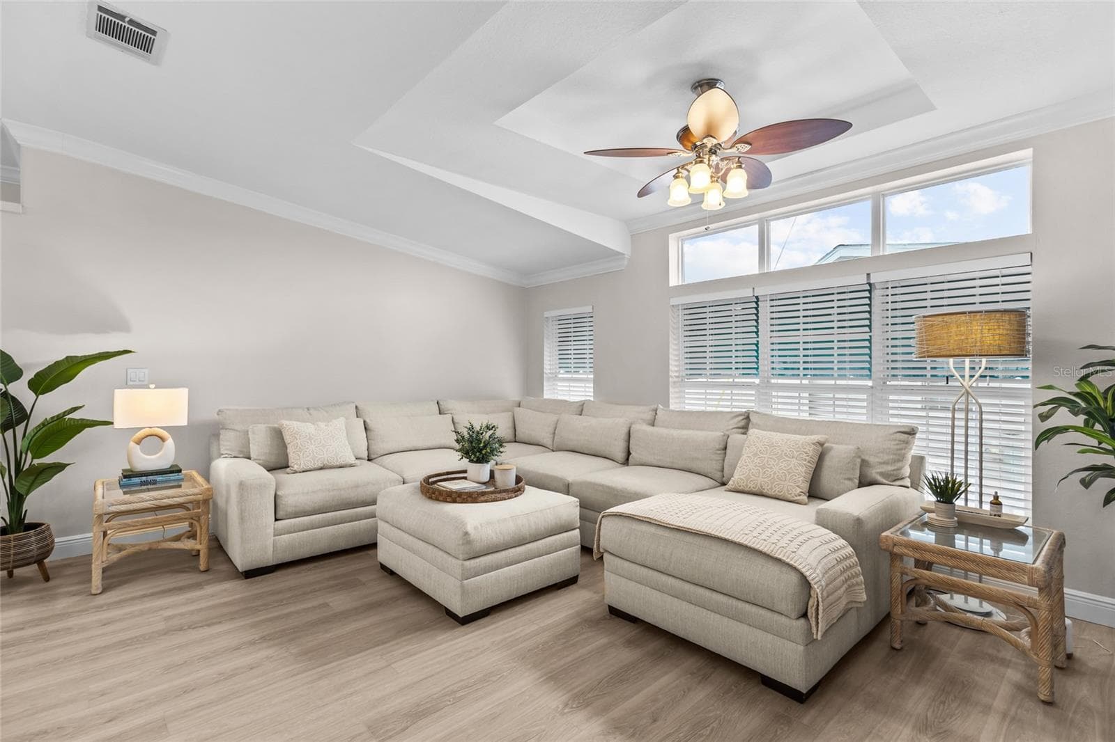 LIVING ROOM ALL FURNITURE AND DECOR IS SOLD WITH THE HOME - 1710 INDIANA AVE, BRADENTON
