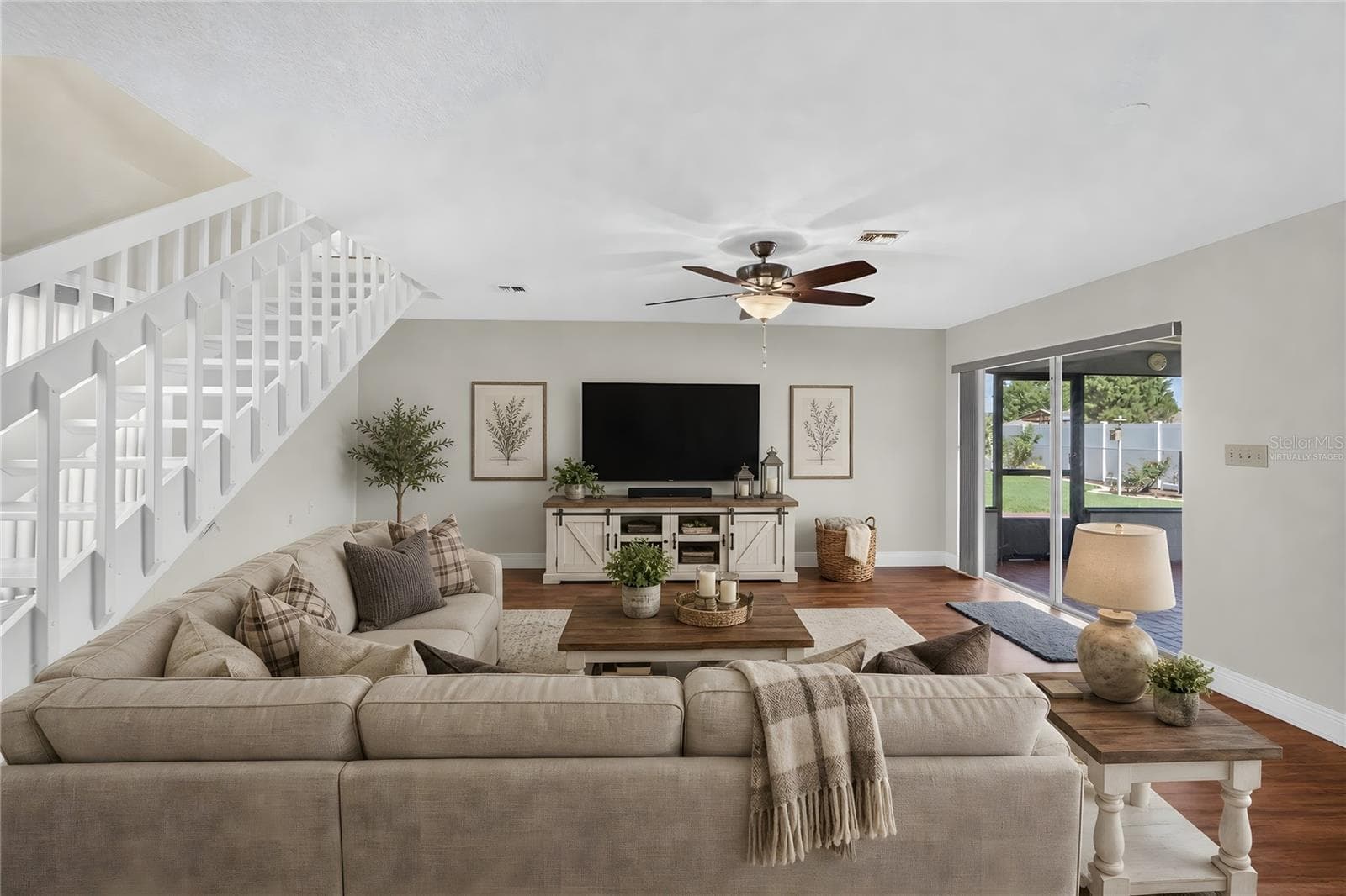 Virtually Staged Large Family Room - 5309 ST LUCIA DR, LAKELAND