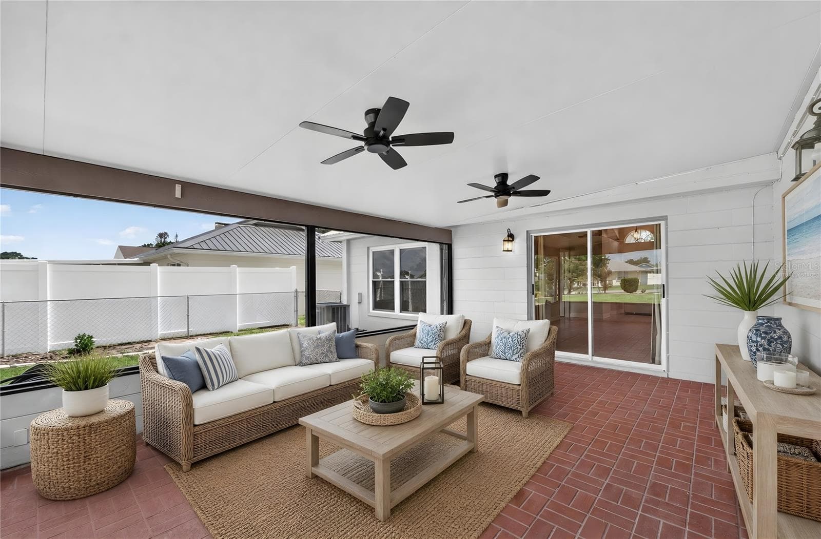 Virtually Staged Screened Patio - 5309 ST LUCIA DR, LAKELAND