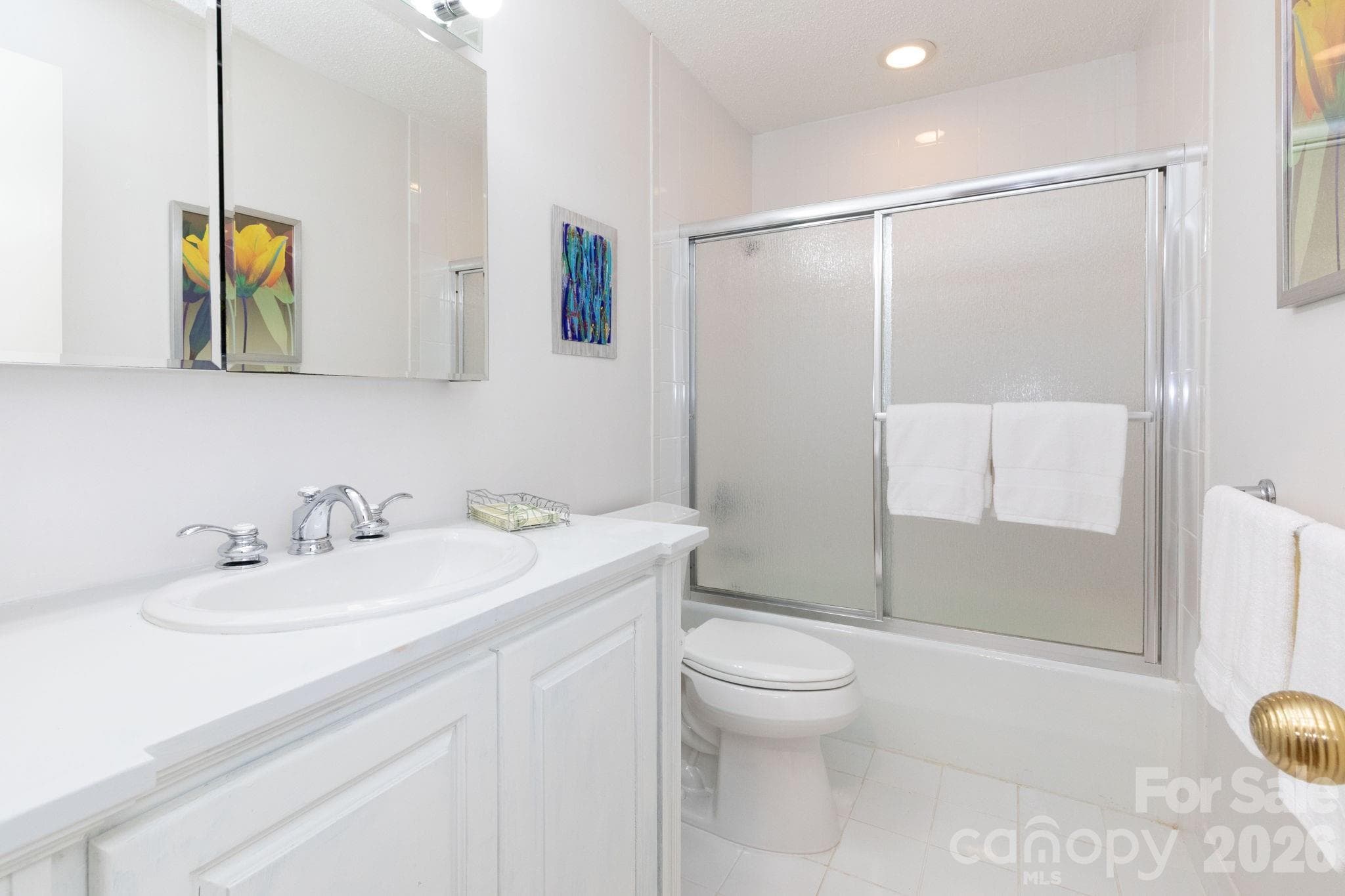 Hall bath - 301 Crowfields Drive, Asheville