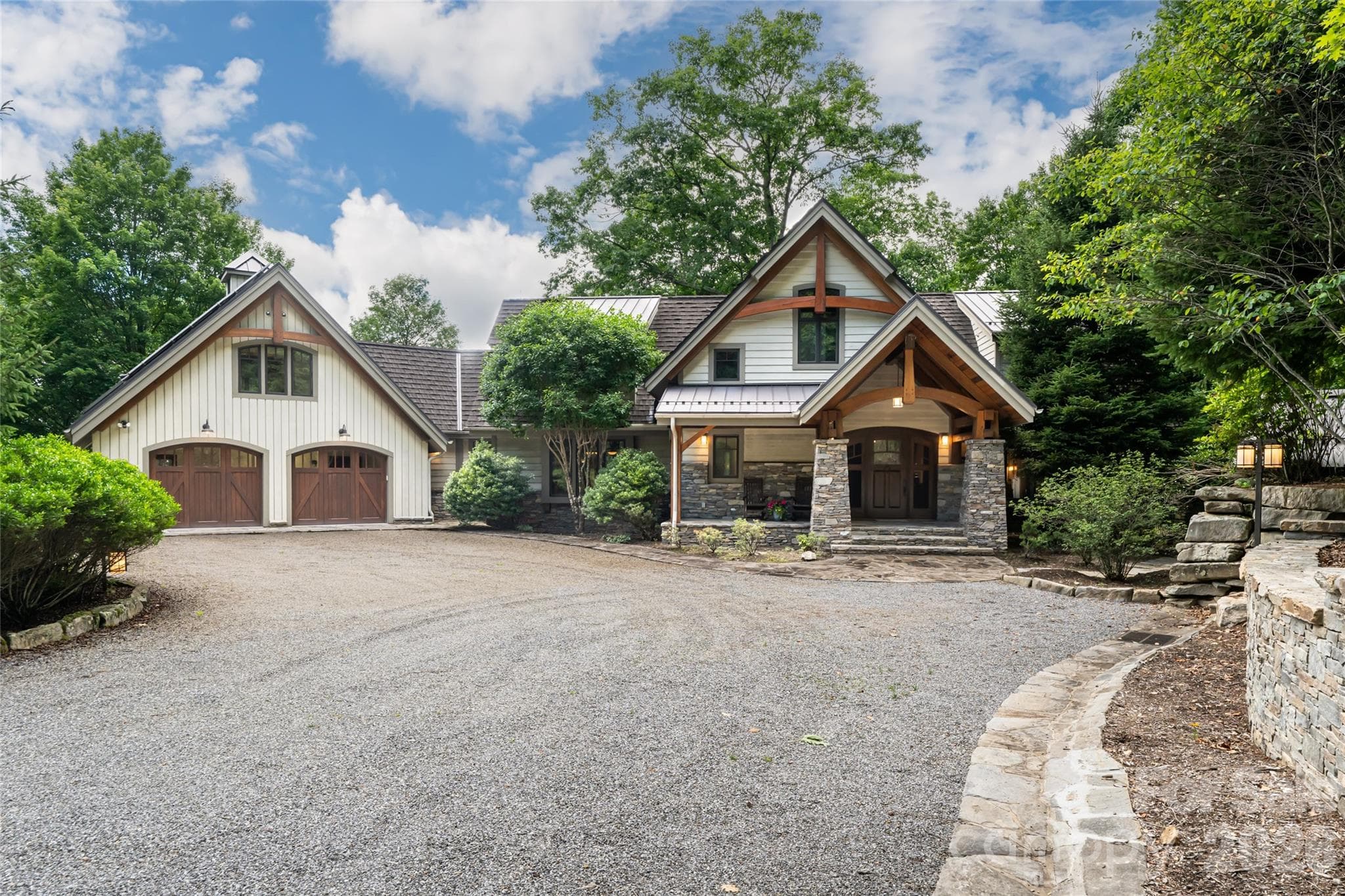 follow a private drive to a 2+/- acre oasis in the heart of the areas premier development - Sylva