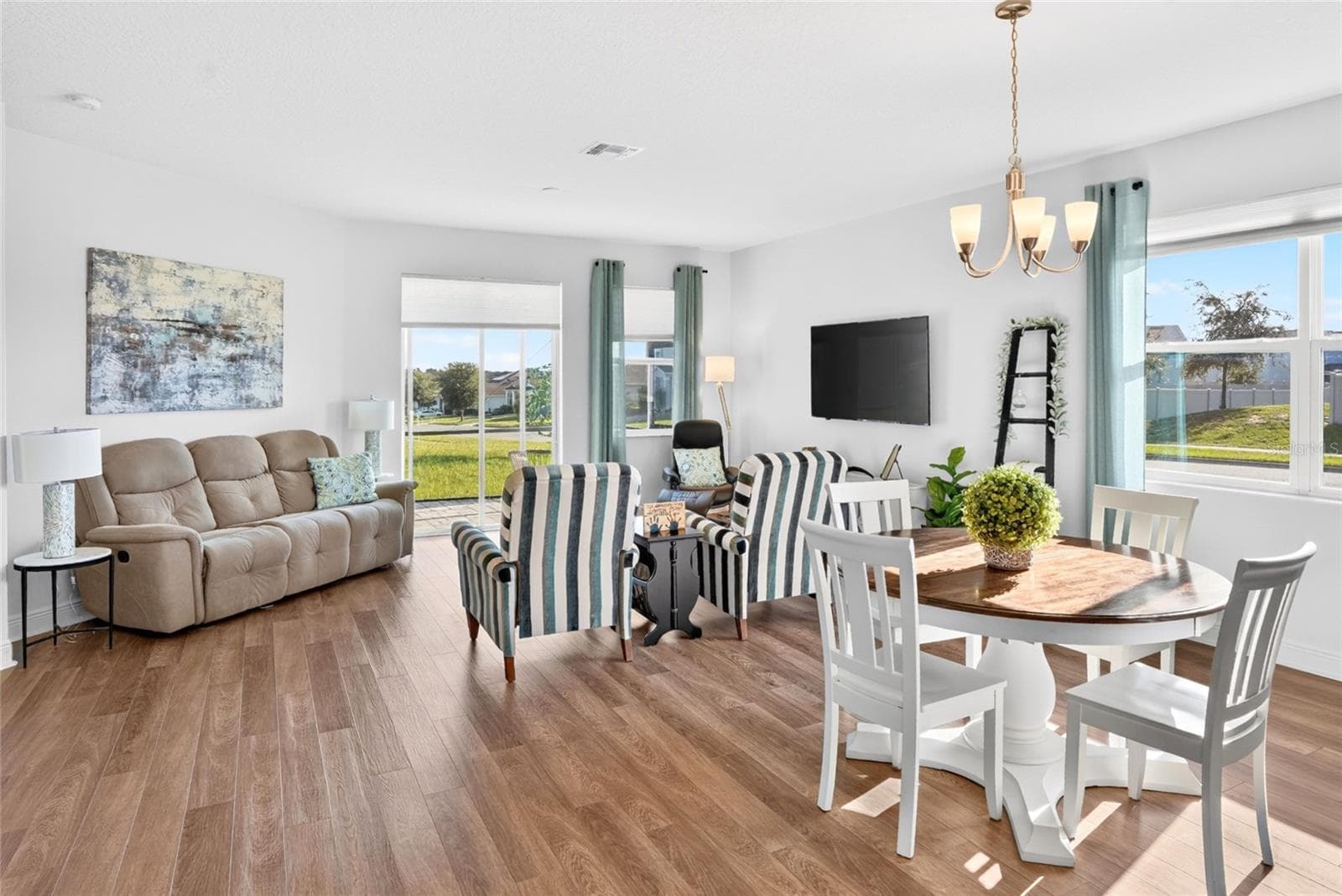 Open Concept Kitchen, DR, LR - 2364 CARRIAGE POINTE LOOP, APOPKA