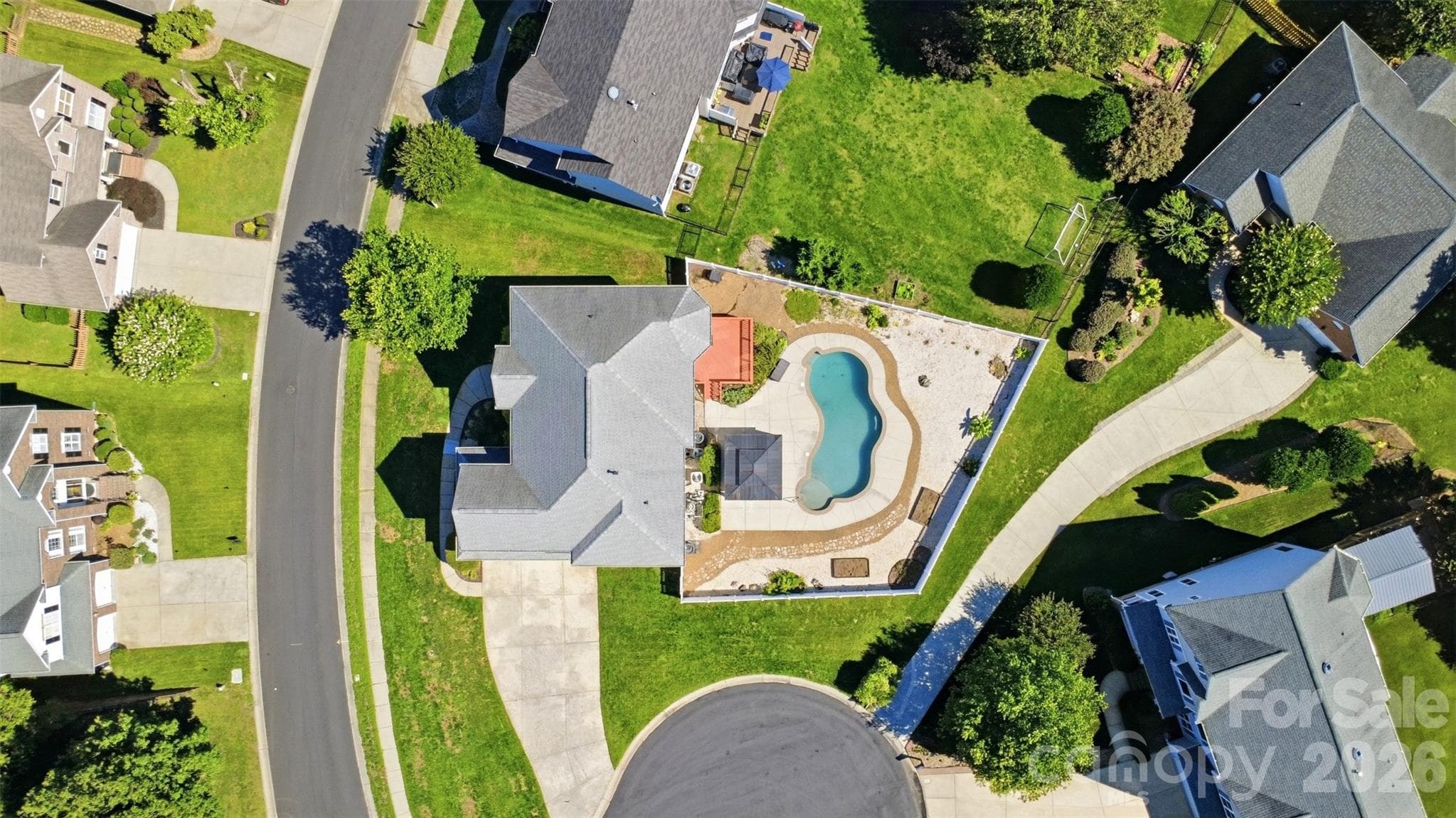 Aerial View - 13937 Dovehunt Place, Charlotte