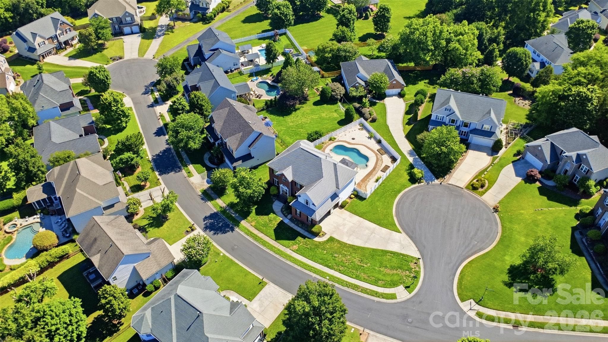 Aerial View - 13937 Dovehunt Place, Charlotte