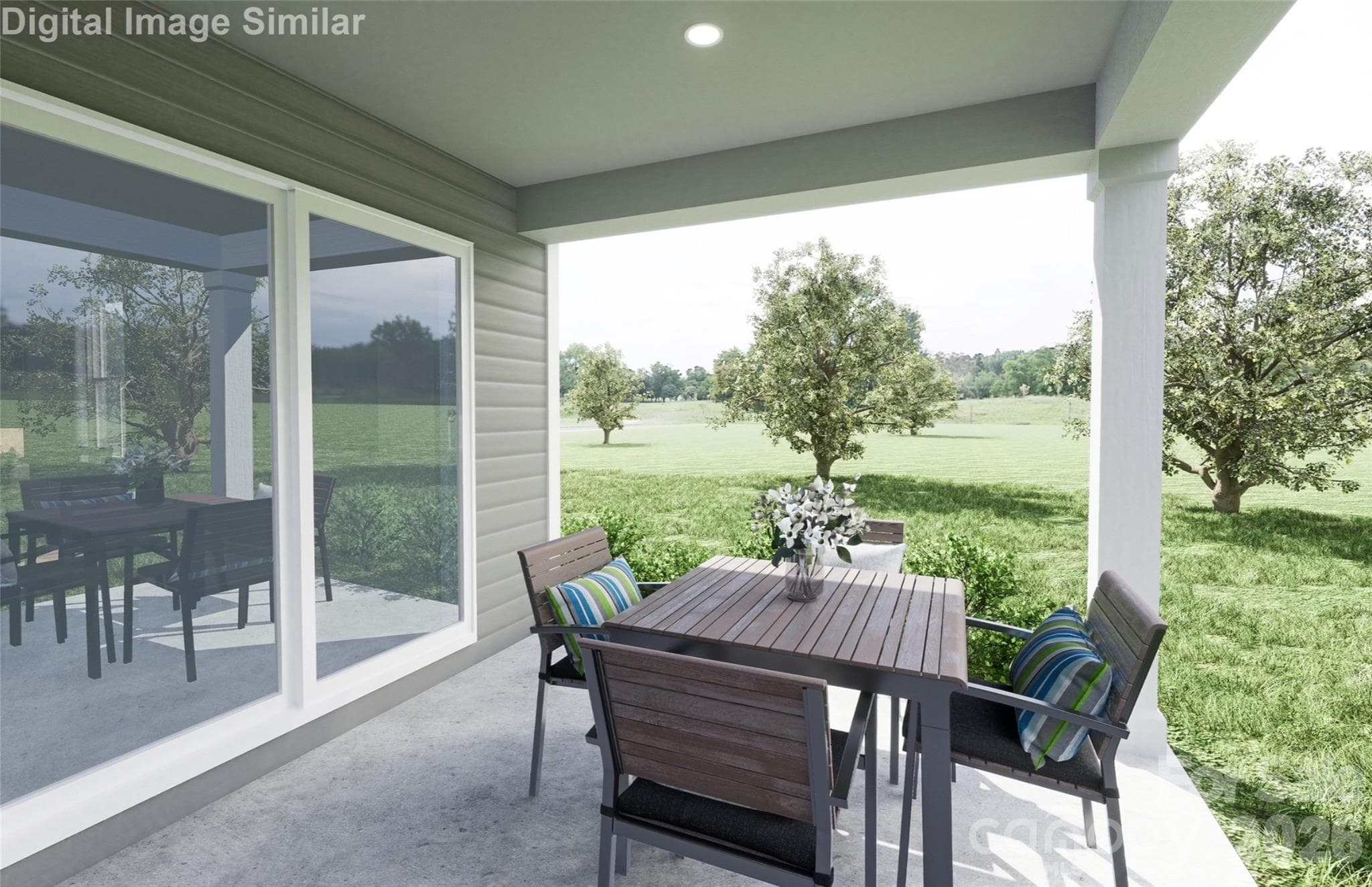 Extend your living space with a cozy covered-porch option. - 204 Linwood Estates Drive, Lexington