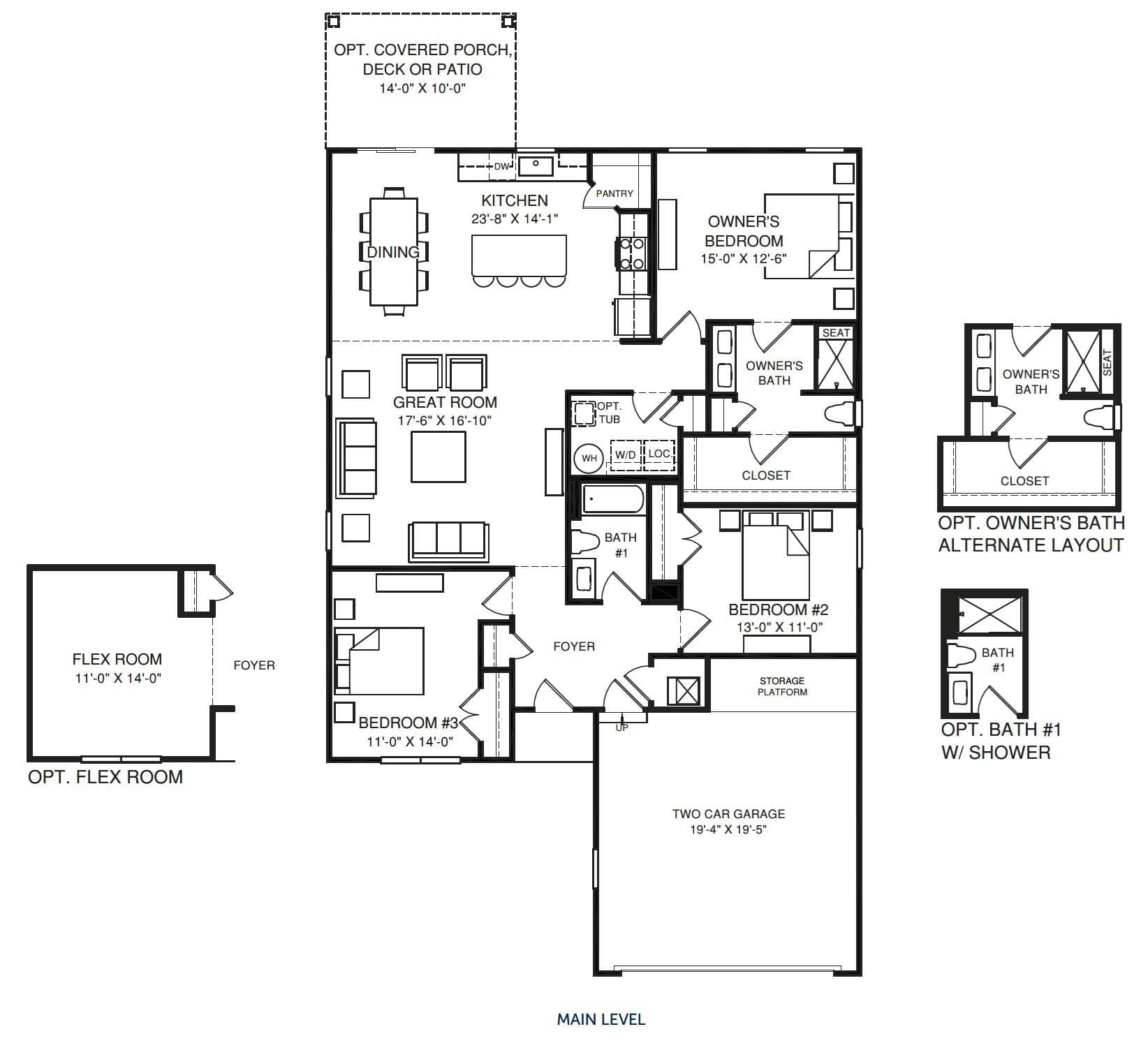 Eden Cay Floor plan - 204 Linwood Estates Drive, Lexington
