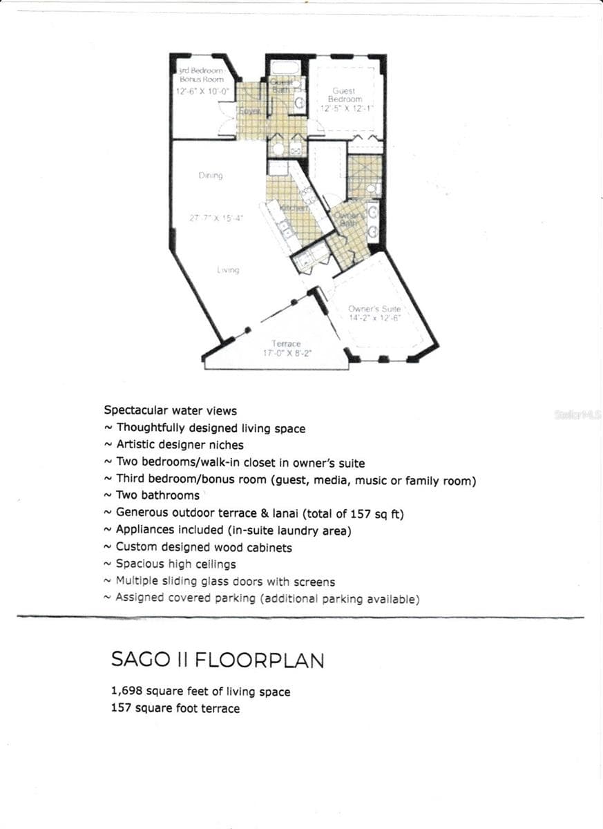 Floor plan - 501 HABEN BLVD #704, PALMETTO