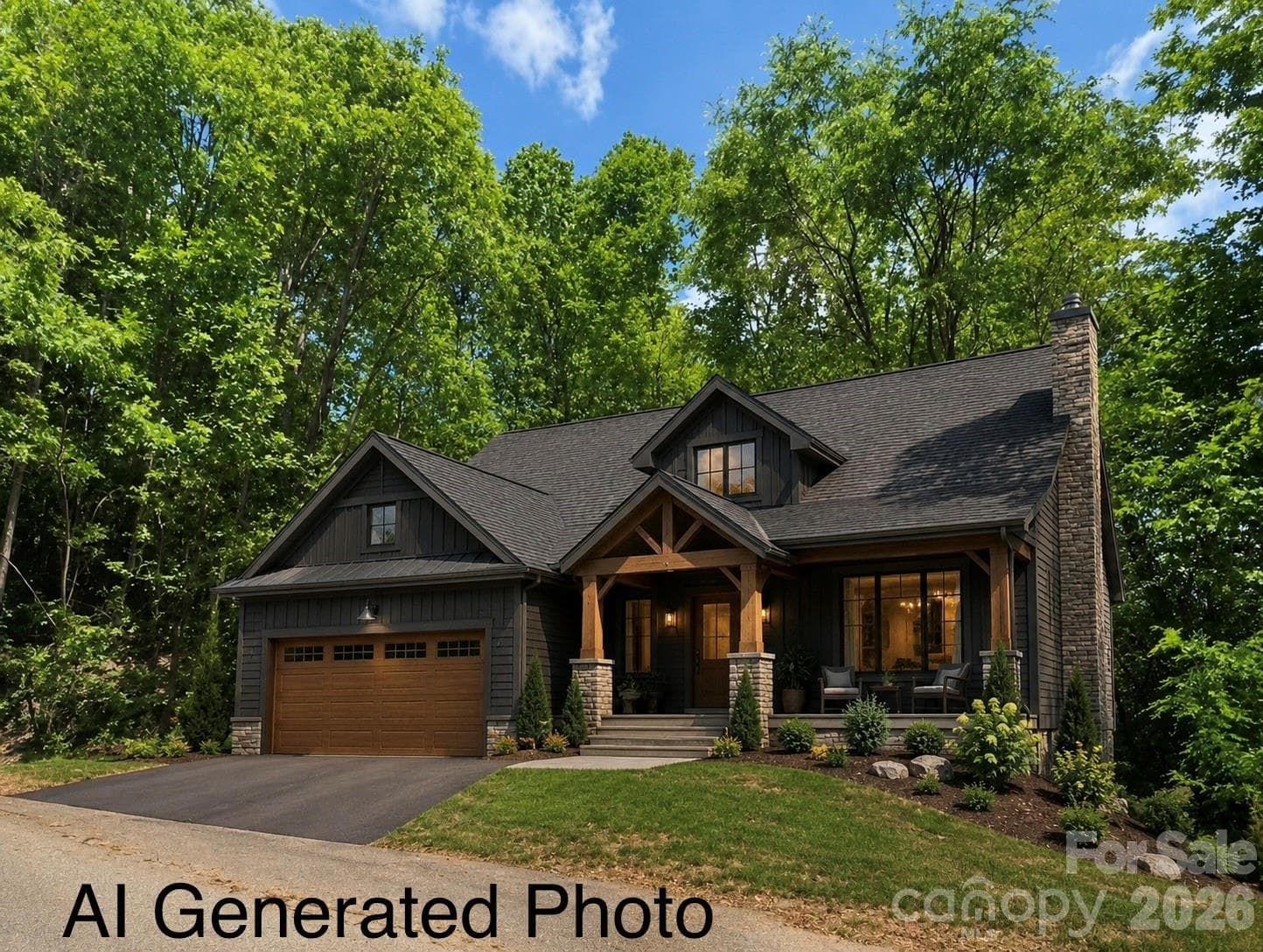 Fun AI Generated Photo of a home on the lot. - 0 Ragans Pointe, Columbus