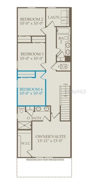 Floor Plan - Floor Two - 10674 EVENING STAR STREET, ORLANDO