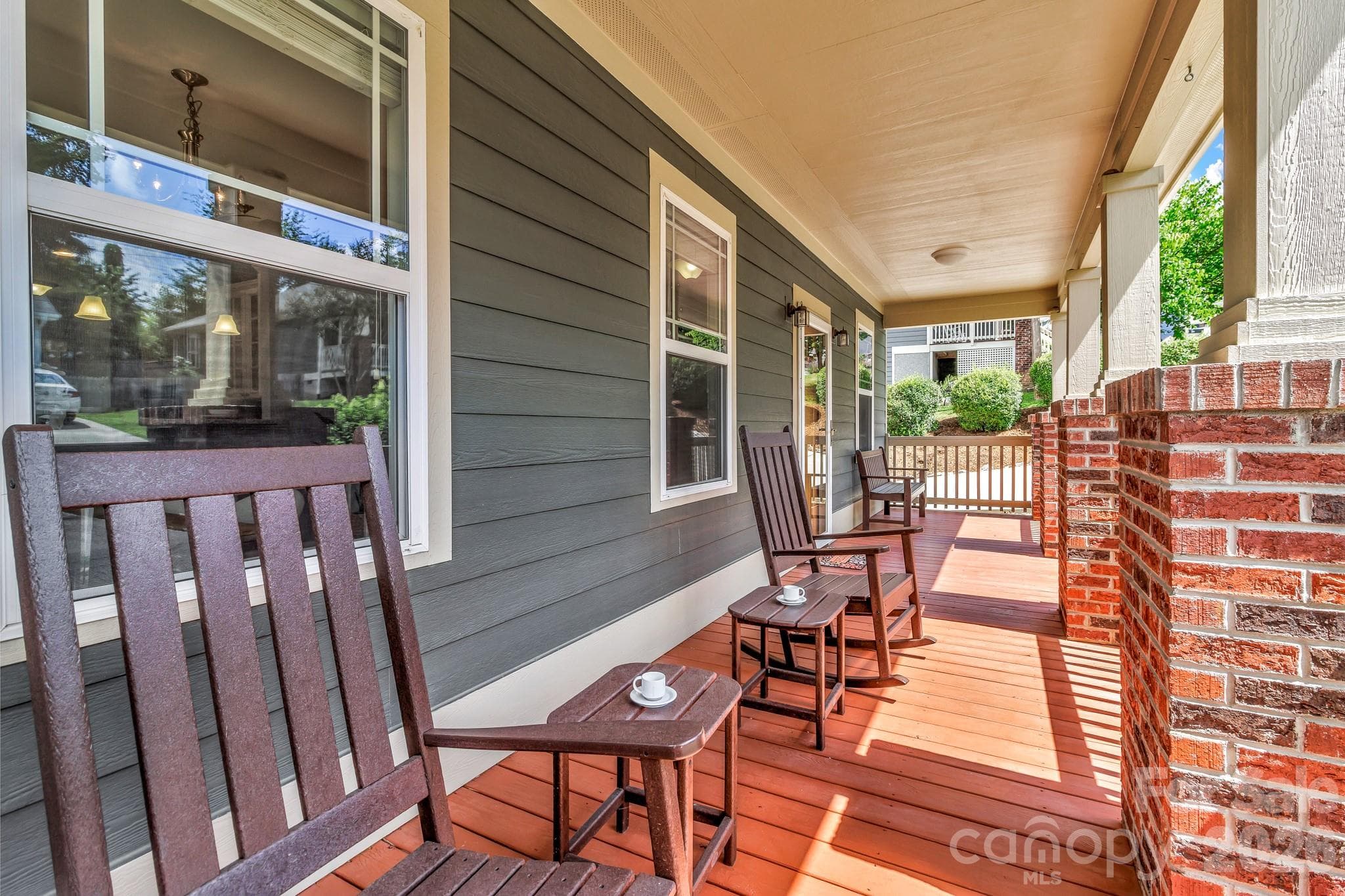 large porch - 18 Byrdcliffe Lane, Asheville