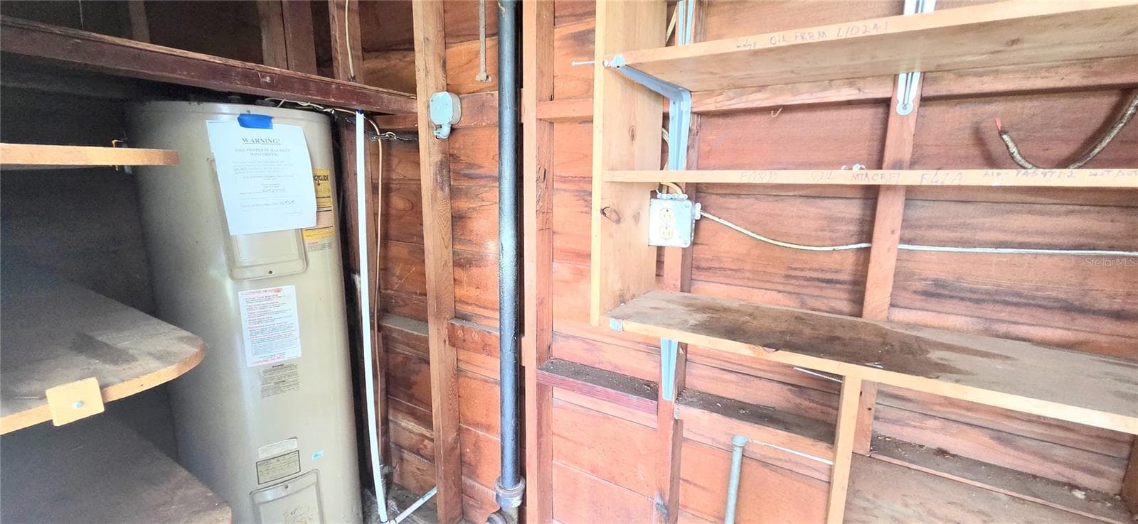 Inside storage closet off Carport 1 - 204 BOBBIE CIR, LAKELAND