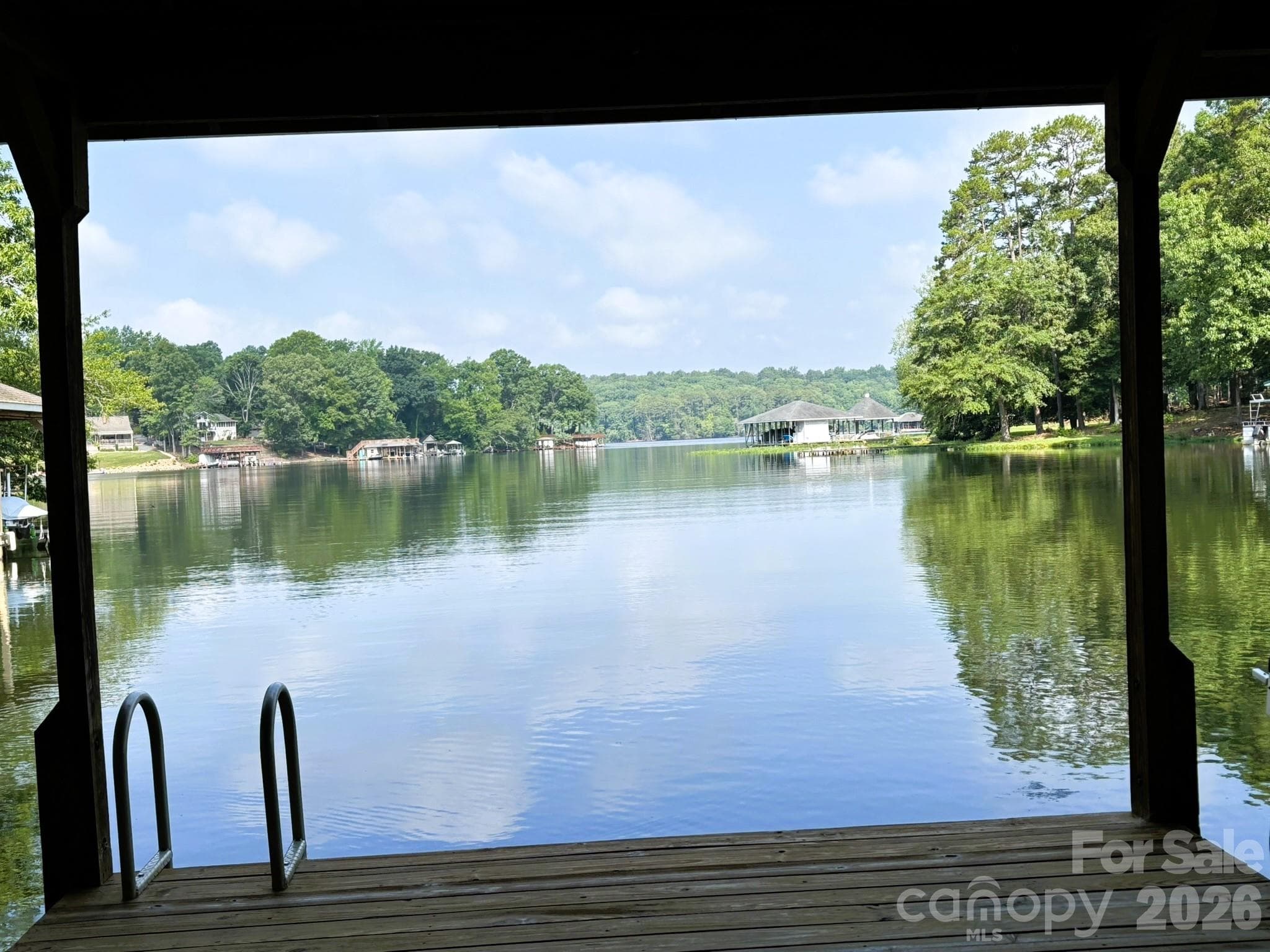 Double Boat Lift and Dock - 130 Canoe Court, Mount Gilead