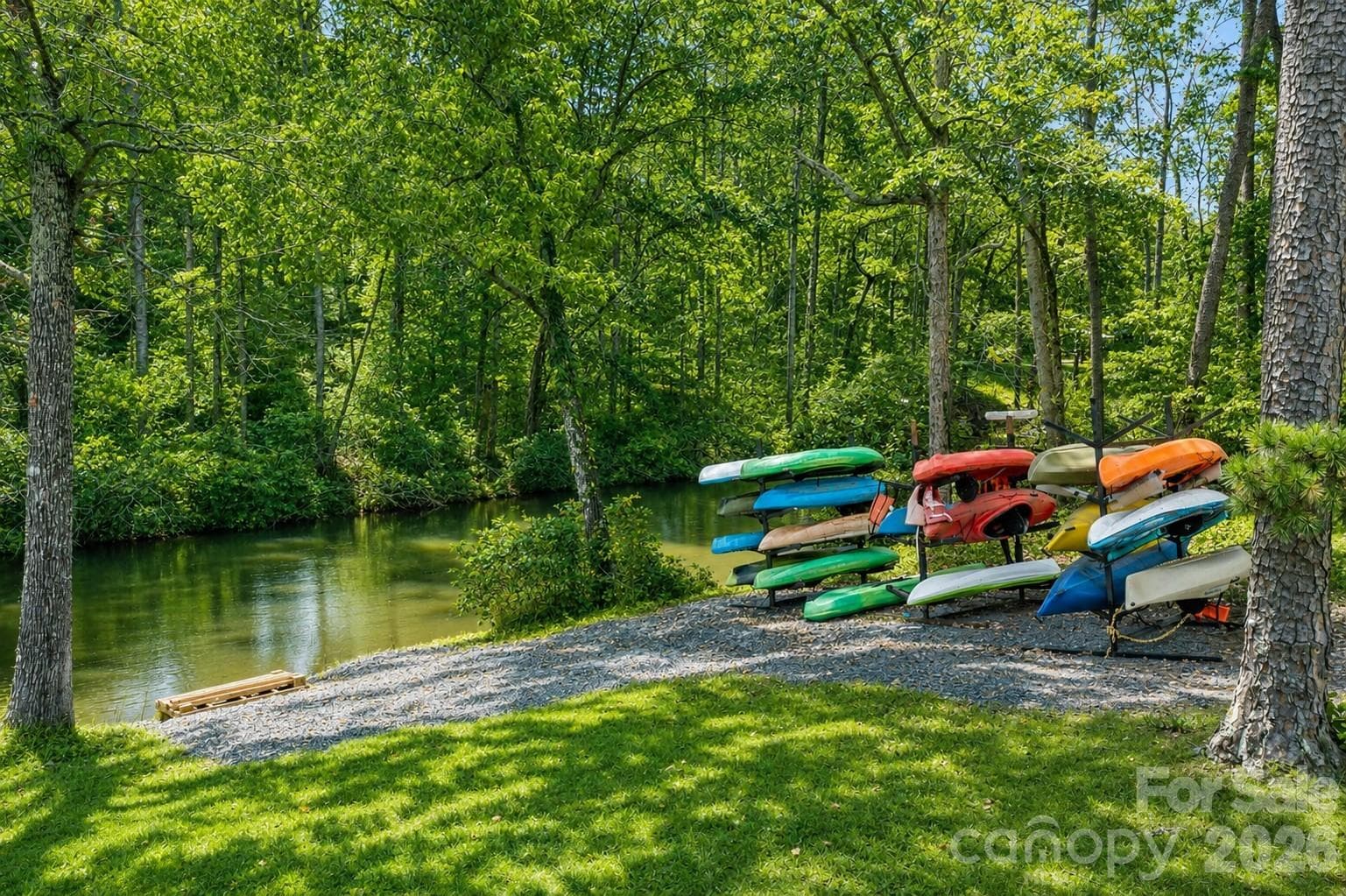 Aerial photo of Woodrun, Amenities, Canoe Rentals - 130 Canoe Court, Mount Gilead