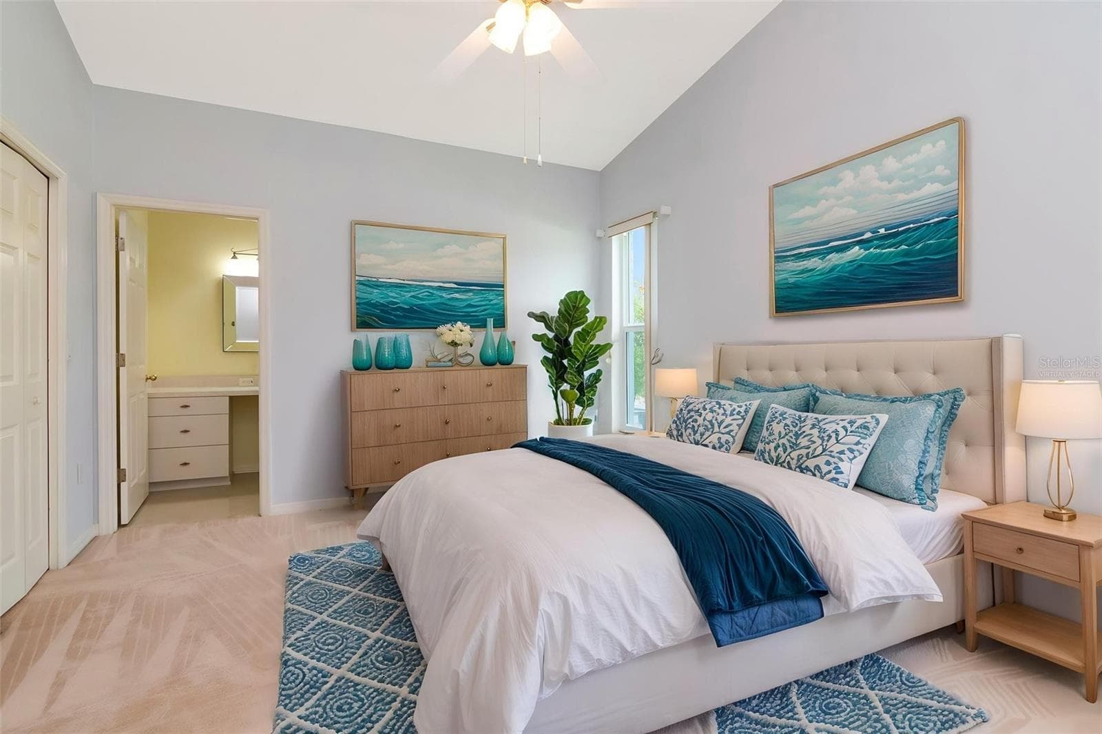 Primary Bedroom Virtually Staged - 10029 BROOKDALE DR, NEW PORT RICHEY