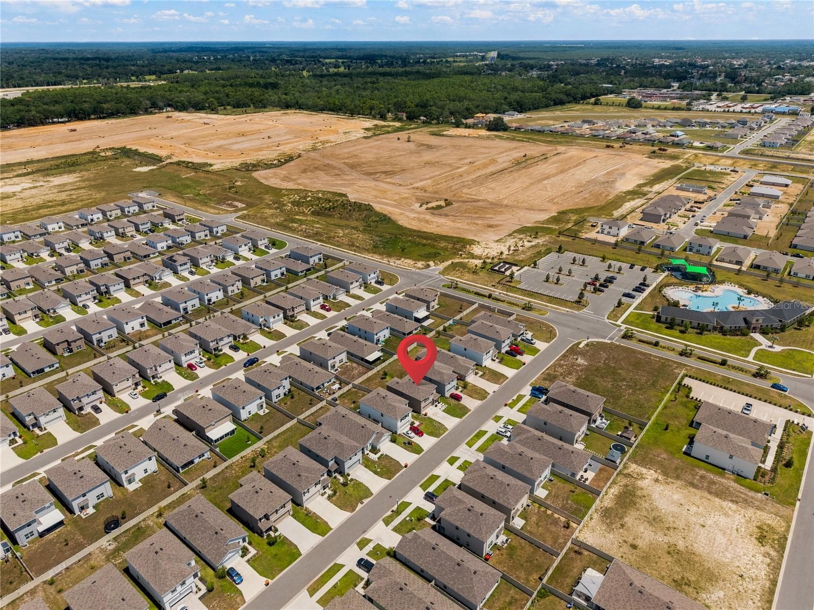 Aerial View - 8709 SW 46TH AVE, OCALA