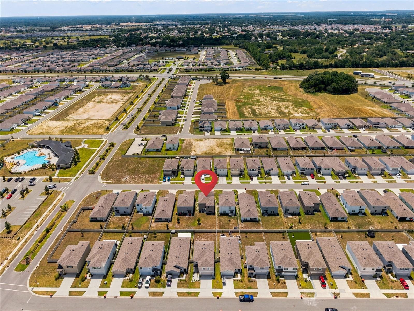 Aerial View - 8709 SW 46TH AVE, OCALA