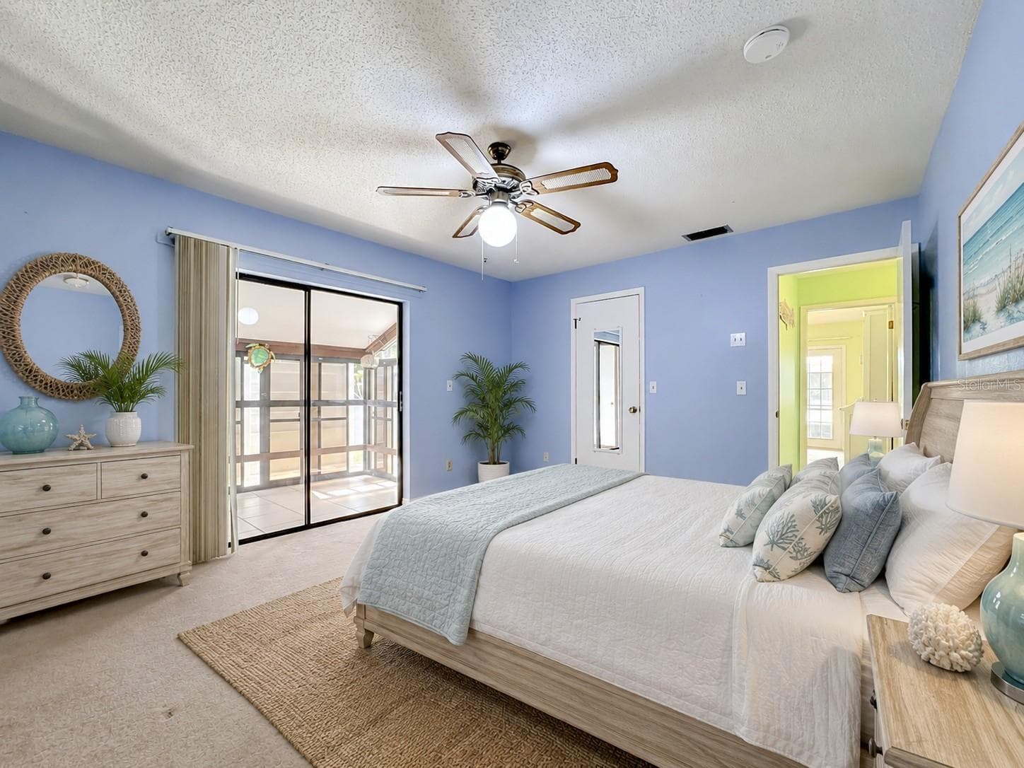 Owners suite with private back lanai area. Virtual staged - 4190 66TH STREET CIR W #O, BRADENTON