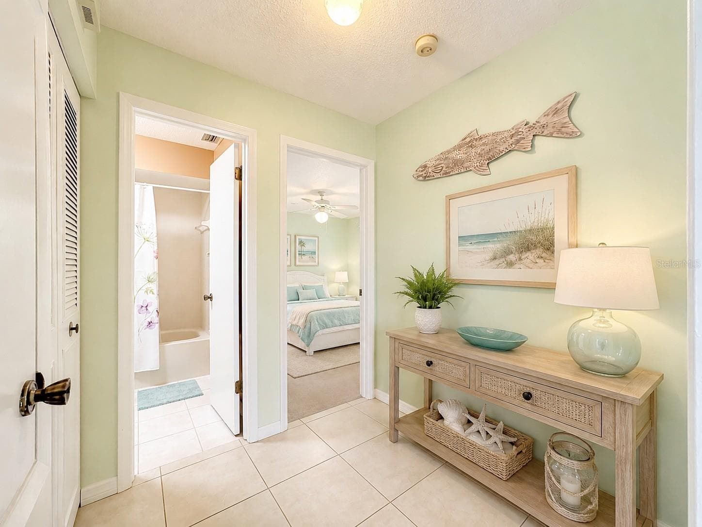 hall virtual staged - 4190 66TH STREET CIR W #O, BRADENTON