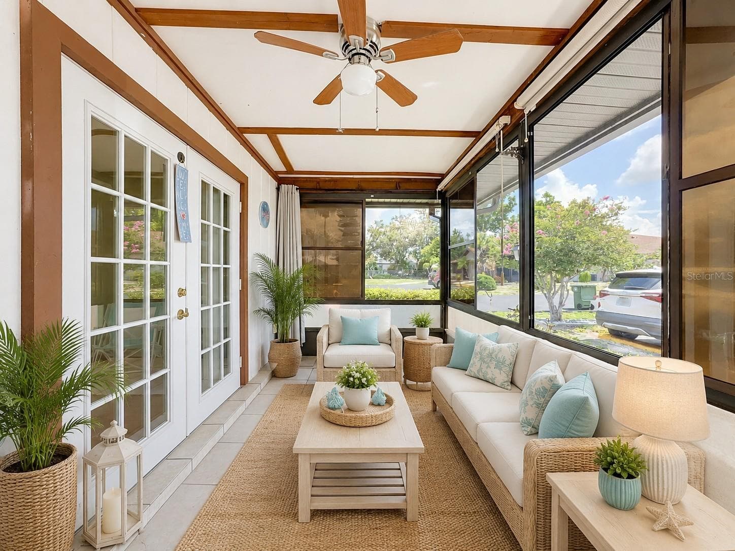 front lanai virtual staged - 4190 66TH STREET CIR W #O, BRADENTON