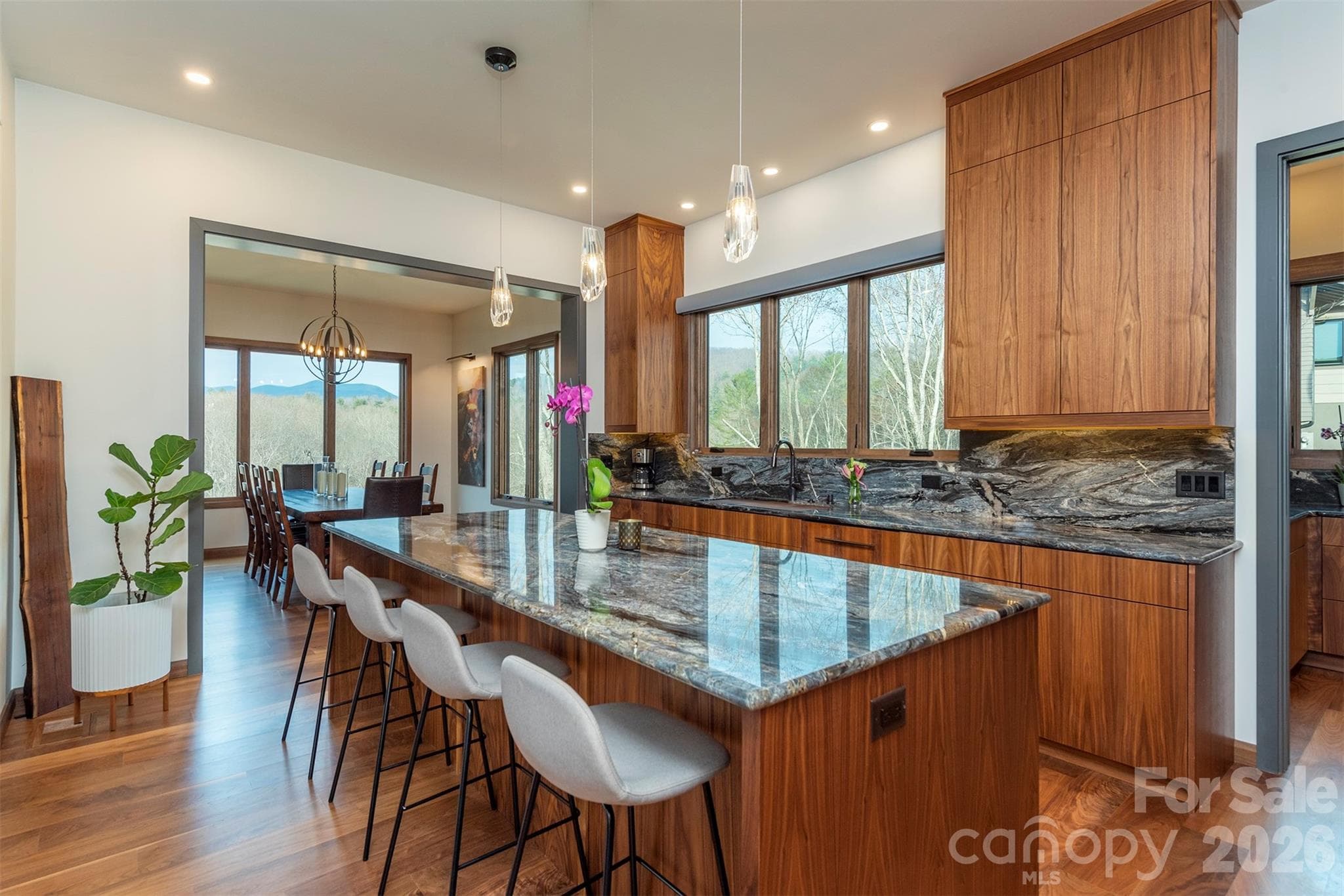 Chef's kitchen with side pantry room, build in mini fridges, wine cooler and so much more - Asheville