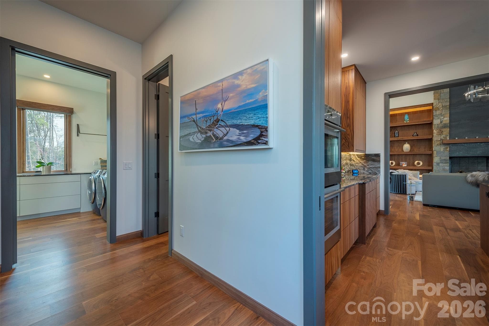 Pantry room off kitchen leading to a full laundry room - Asheville