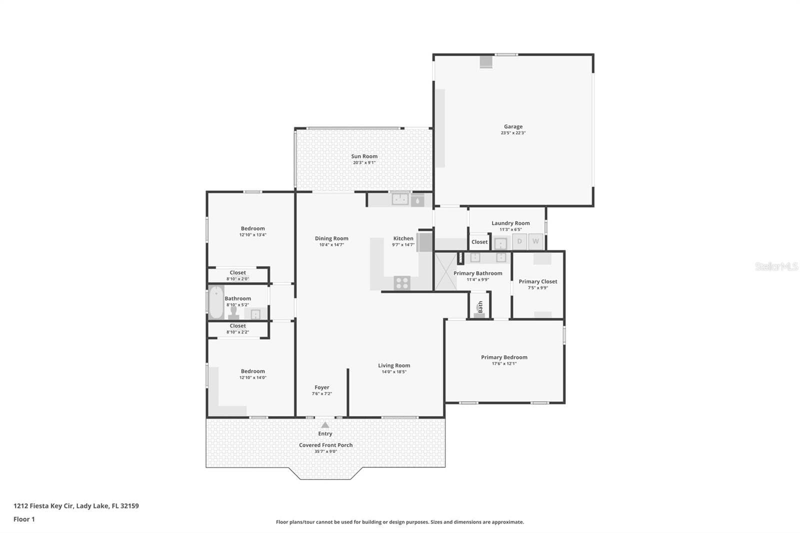 Floorplan - 1212 FIESTA KEY CIR, LADY LAKE