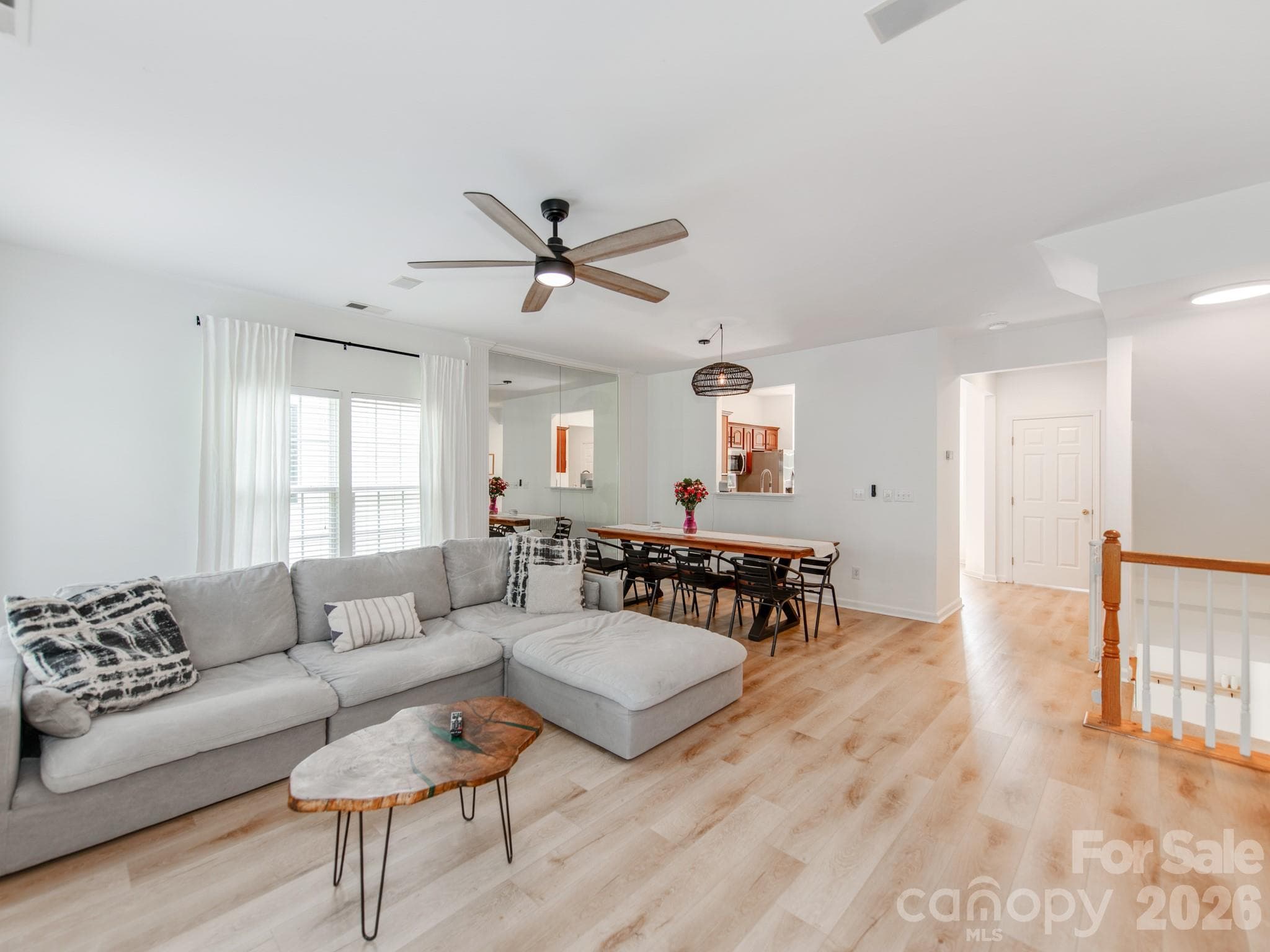 Open floor plan on second level - 12117 Harrison Steel Drive, Charlotte