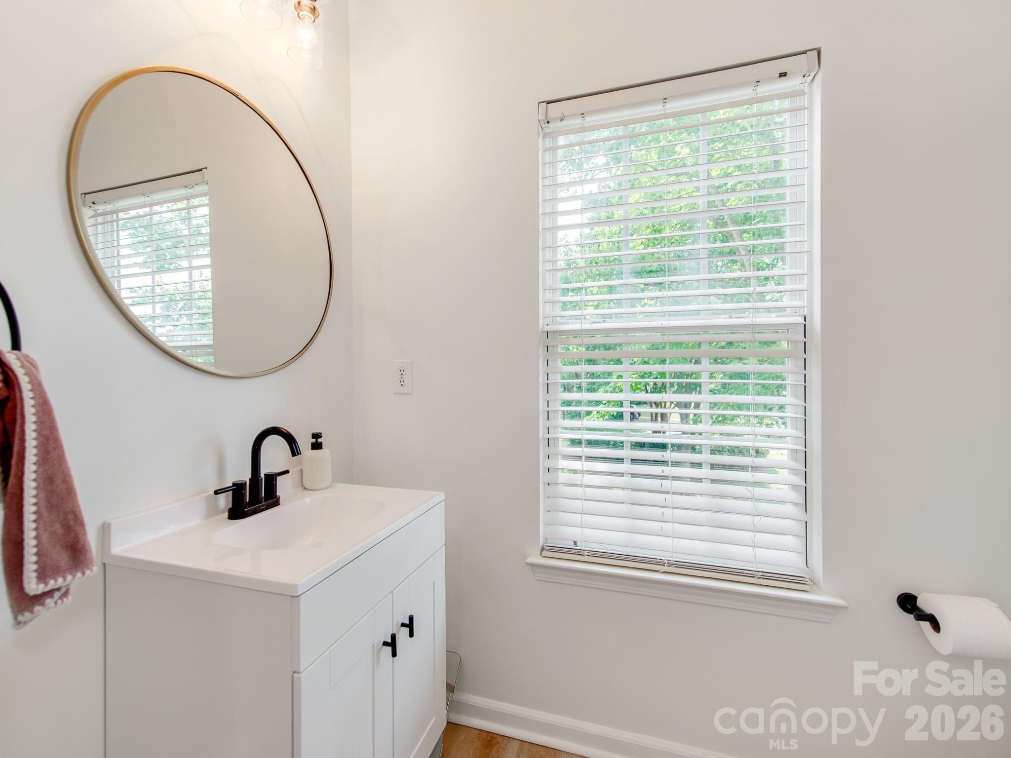 Powder room on main level - 12117 Harrison Steel Drive, Charlotte