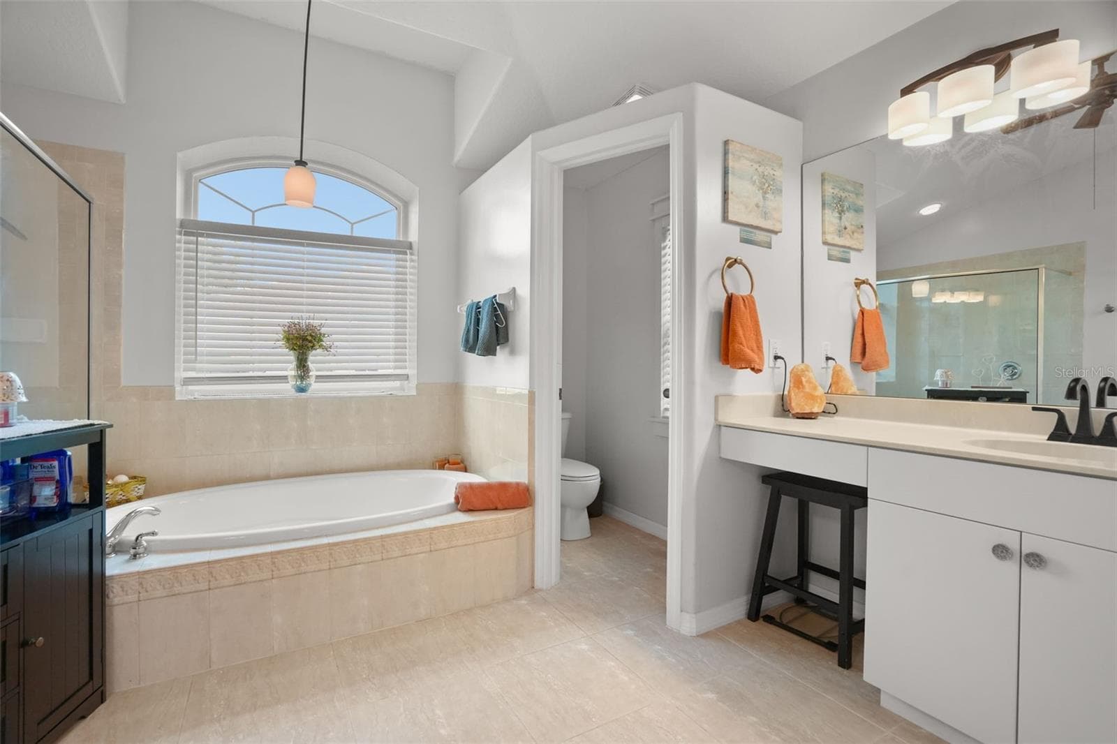 Master bathroom with tub and separate walk-in shower - 2117 LARKSPUR CT, TRINITY