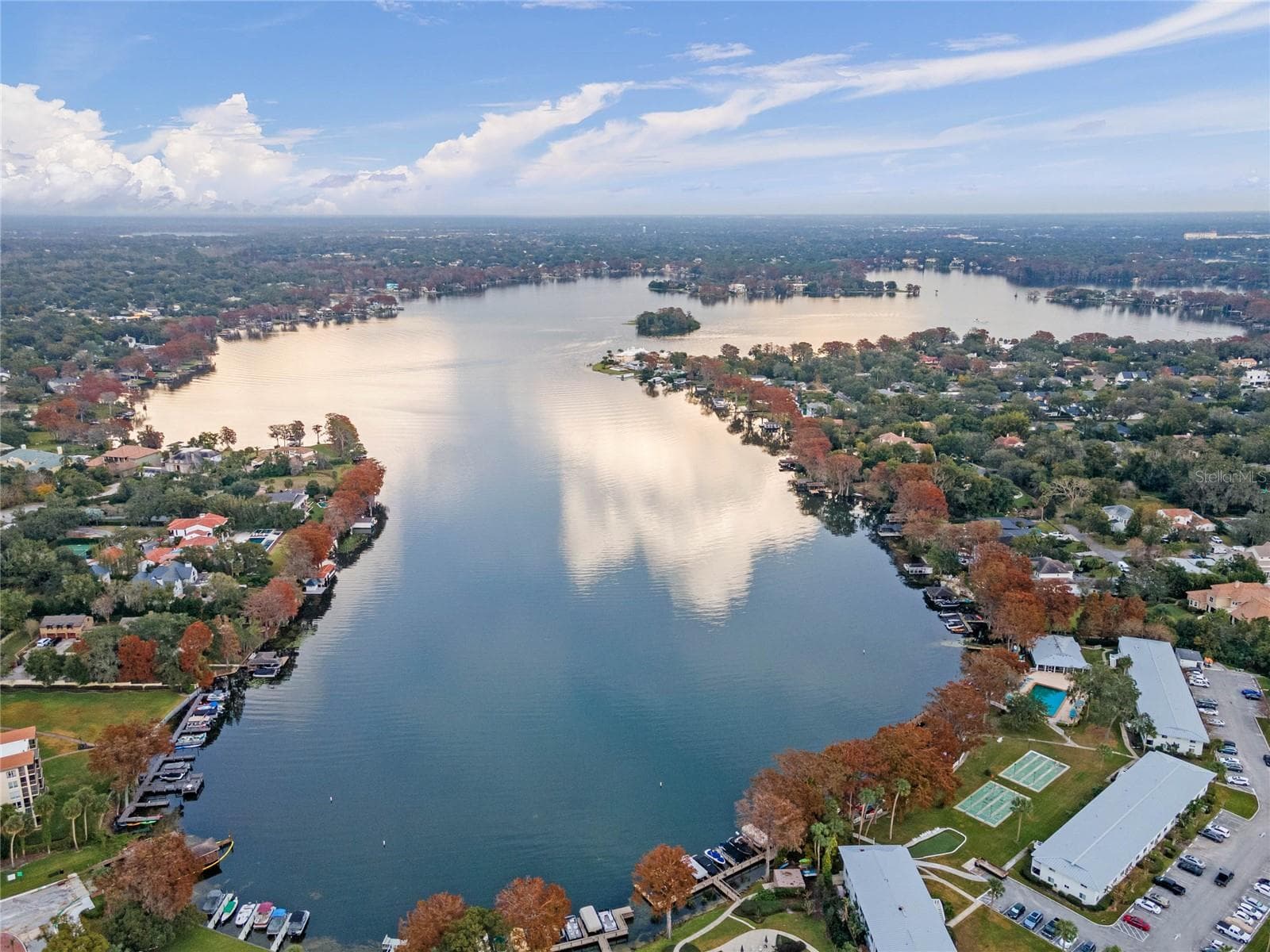 Aerial view of Lake Maitland - 1140 S ORLANDO AVE #E11, MAITLAND