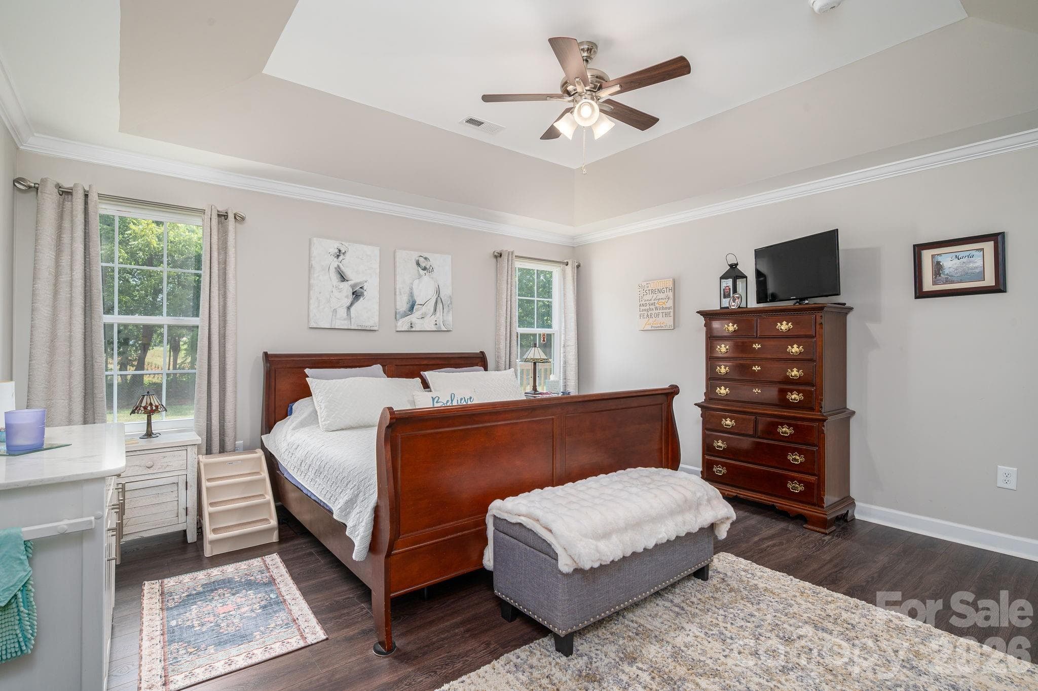 Tray ceiling in Primary Bedroom - Newton