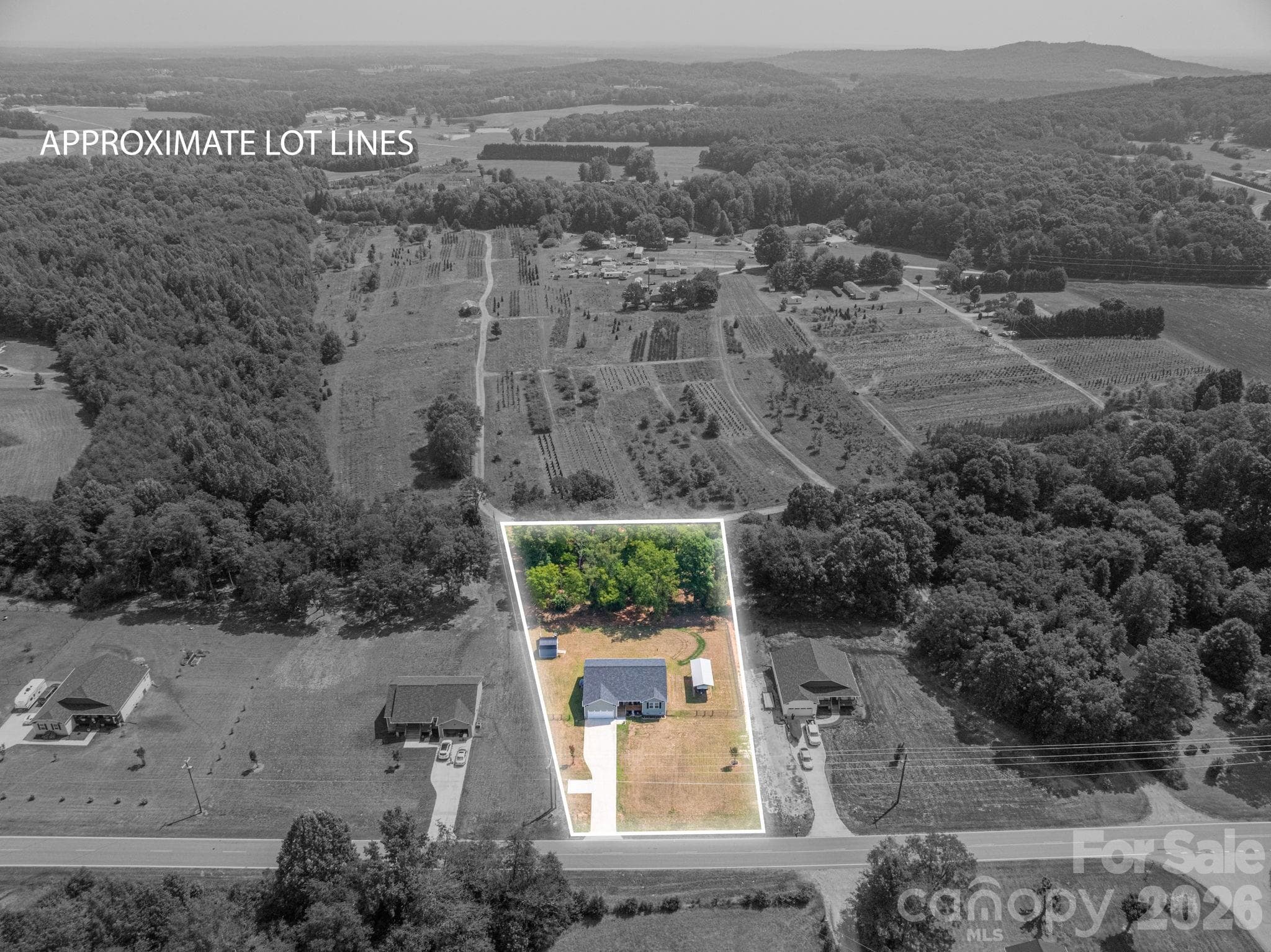 Distant aerial view of property - Newton