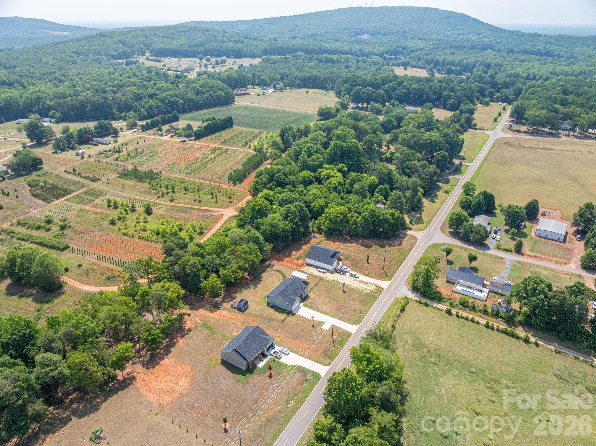 Property backs up to a large Tree Farm - Newton