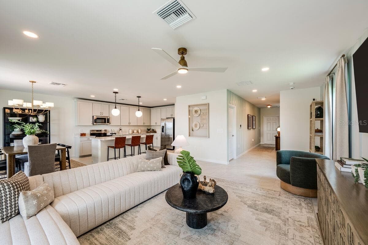 Great Room-Pictures are of Model Home for representational purposes only. - 13688 LOREDO WAY, PUNTA GORDA