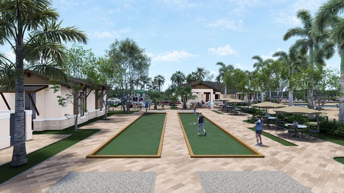 Bocce Ball-Conceptual artist rendering - 13688 LOREDO WAY, PUNTA GORDA