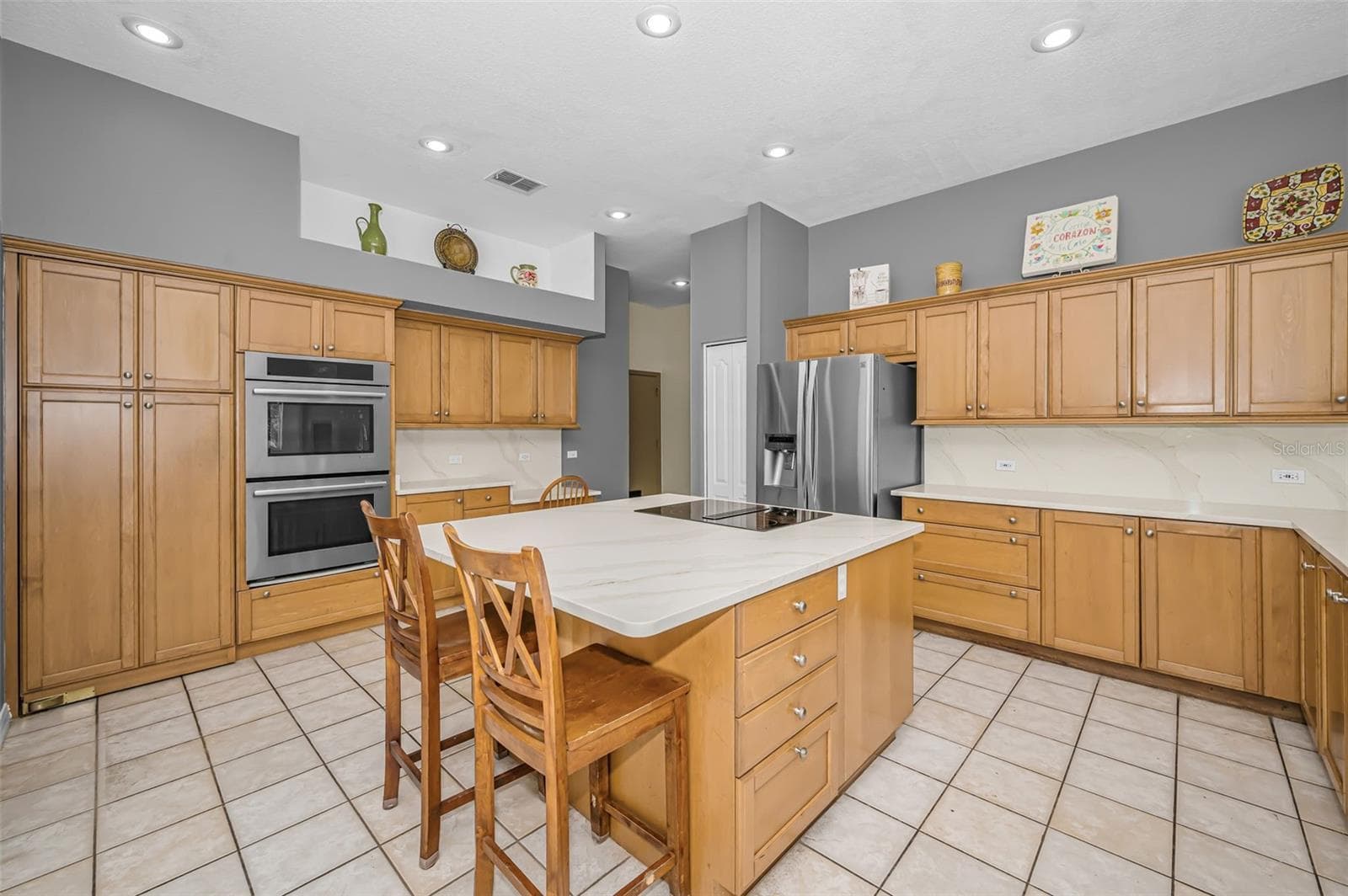 Kitchen with new Quartz countertops - 4084 LIGUSTRUM DR, PALM HARBOR