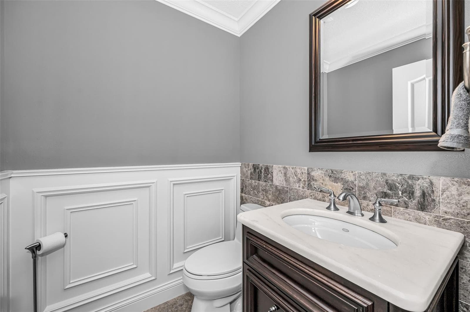Half Bathroom upstairs - 4084 LIGUSTRUM DR, PALM HARBOR